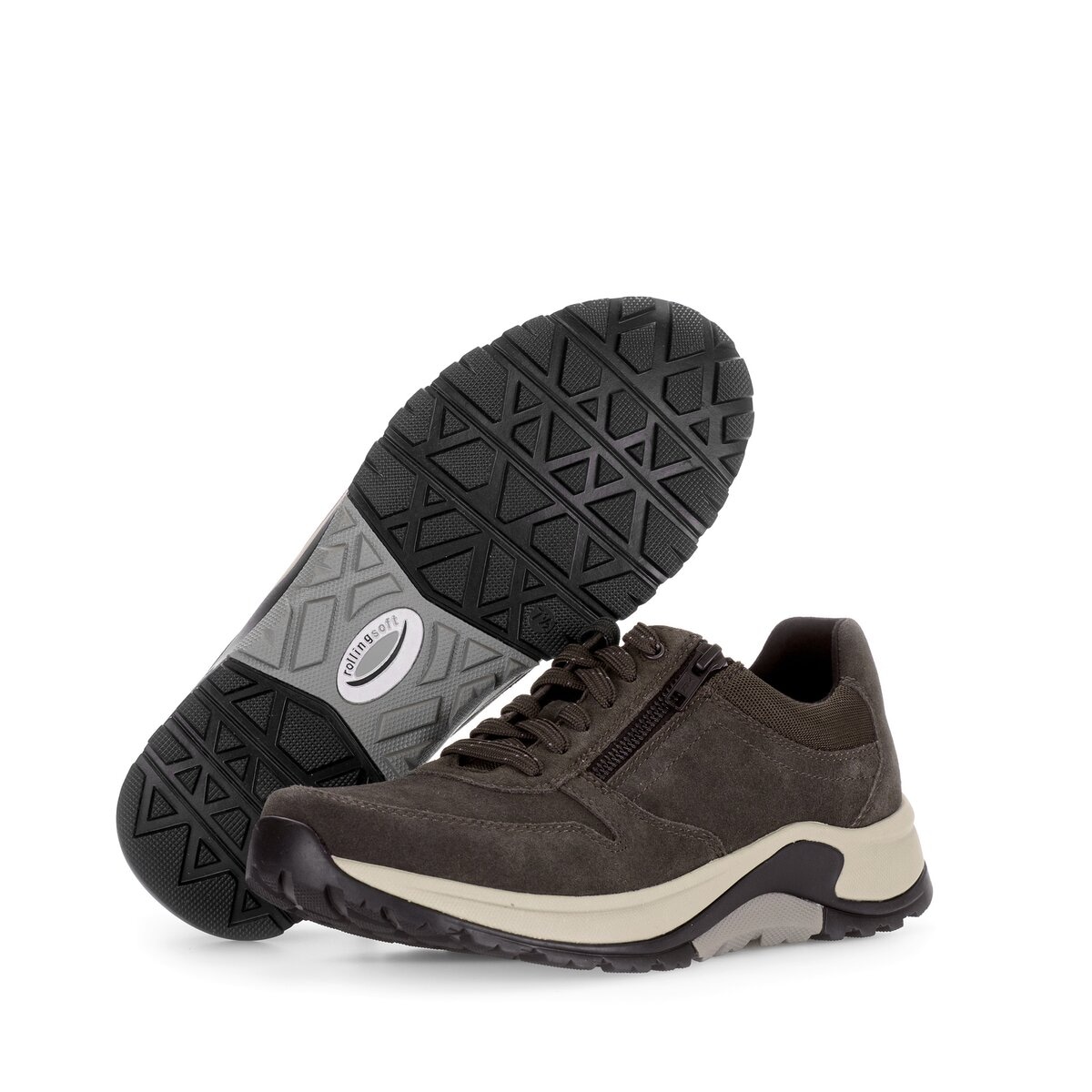 Gabor Sneaker »rollingsoft Sneaker low Materialmix Leder/Textil«