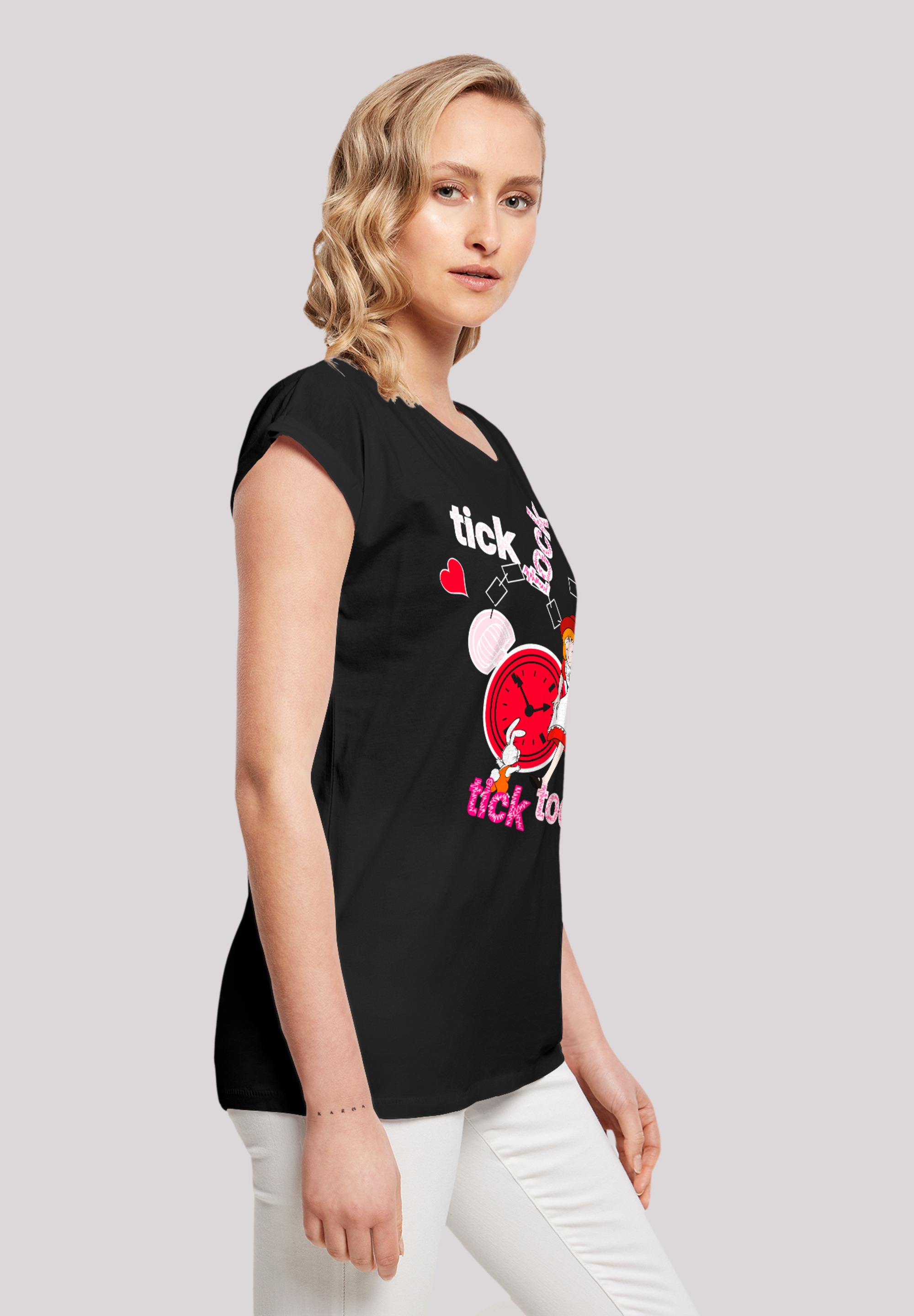 F4NT4STIC T-Shirt »Alice im Wunderland Tick Tock«, Retro, Heroes of Childhood, TV Serie