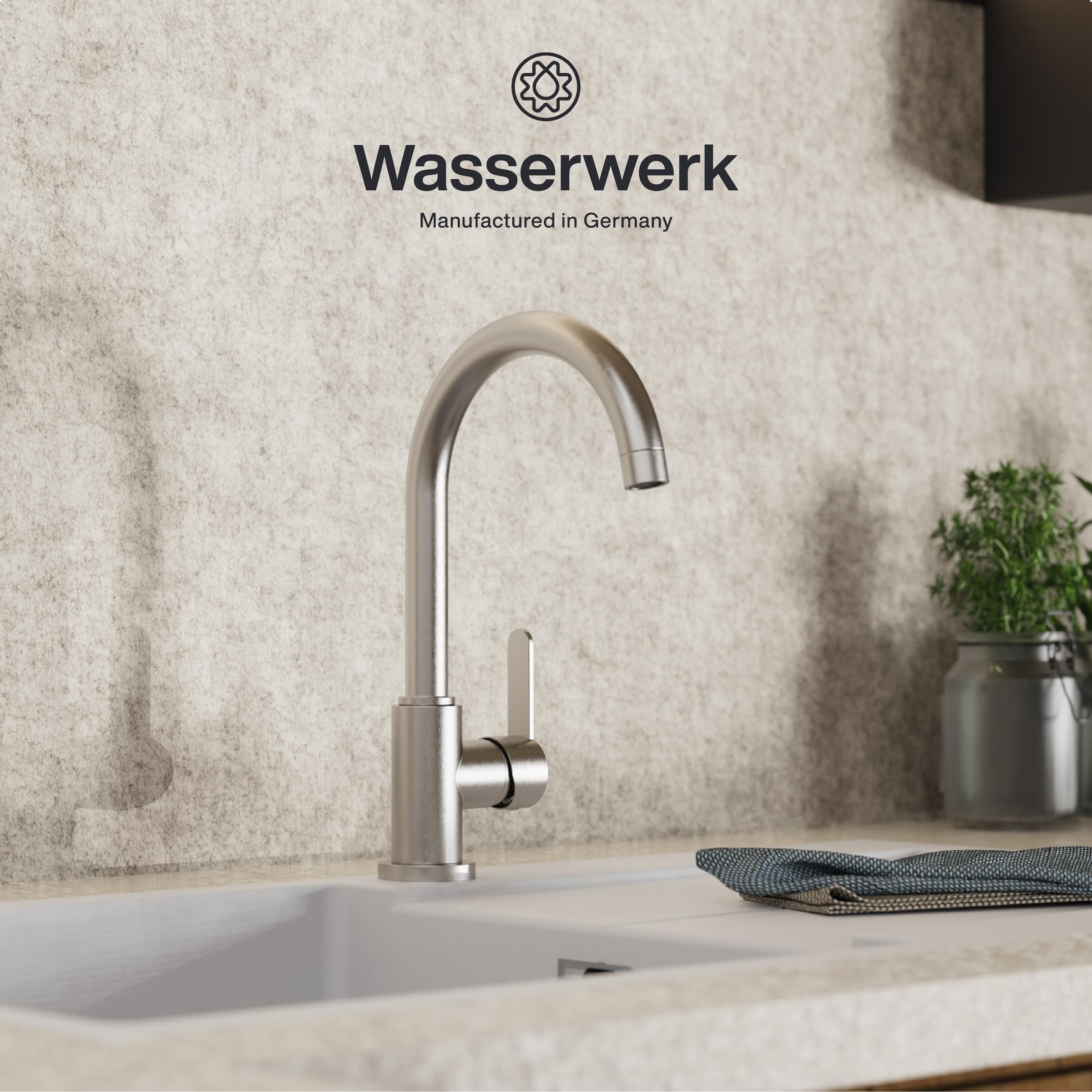 WASSERWERK Spültischarmatur »WK 5, Wasserhahn, Küche, Einhebelmischer« 360° schwenkbar, Cold-Start-Funkt., geräuscharm