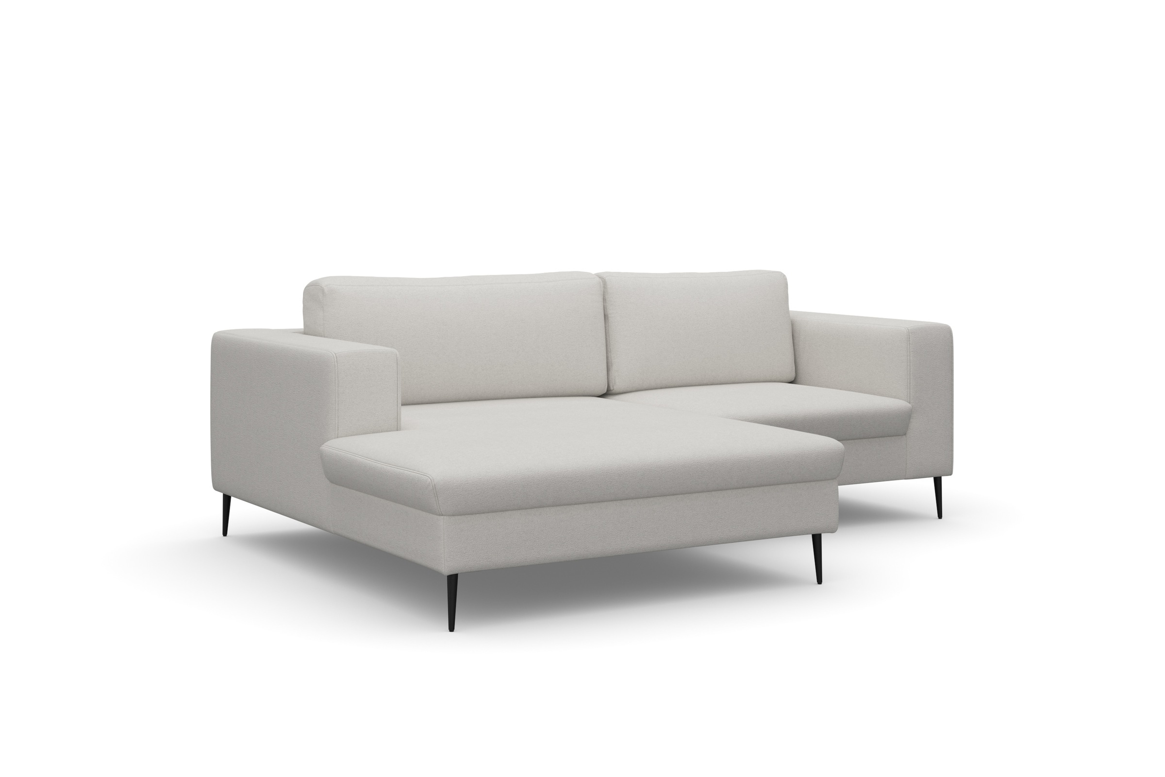 Thumbnail - DOMO collection Ecksofa "Modica kompakt und elegant, Breite 244, L-Form" moderne Optik mit extrabreiter Recamiere, auch ...