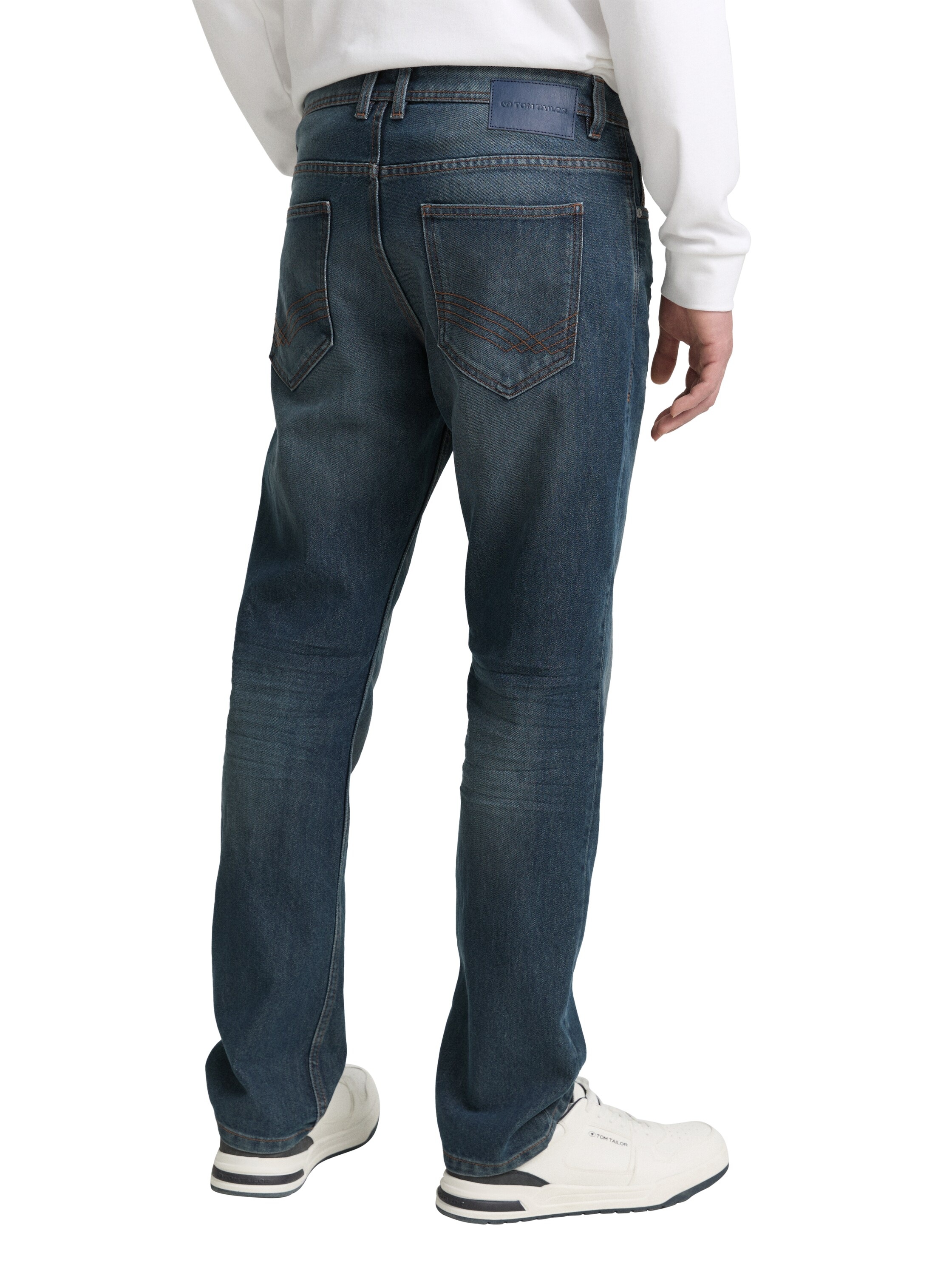 Tom Tailor Herren Jeans MARVIN STRAIGHT - Mid Waist - Straight Fit - Blau S günstig online kaufen
