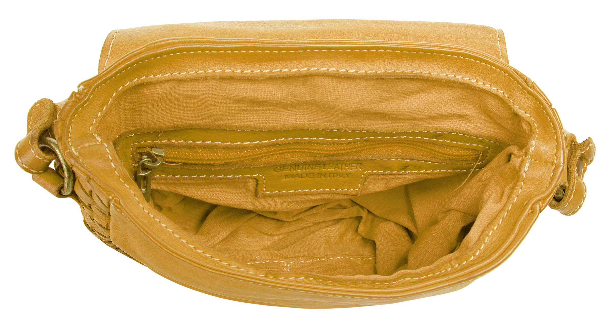 Cluty Umhängetasche, echt Leder, Made in Italy