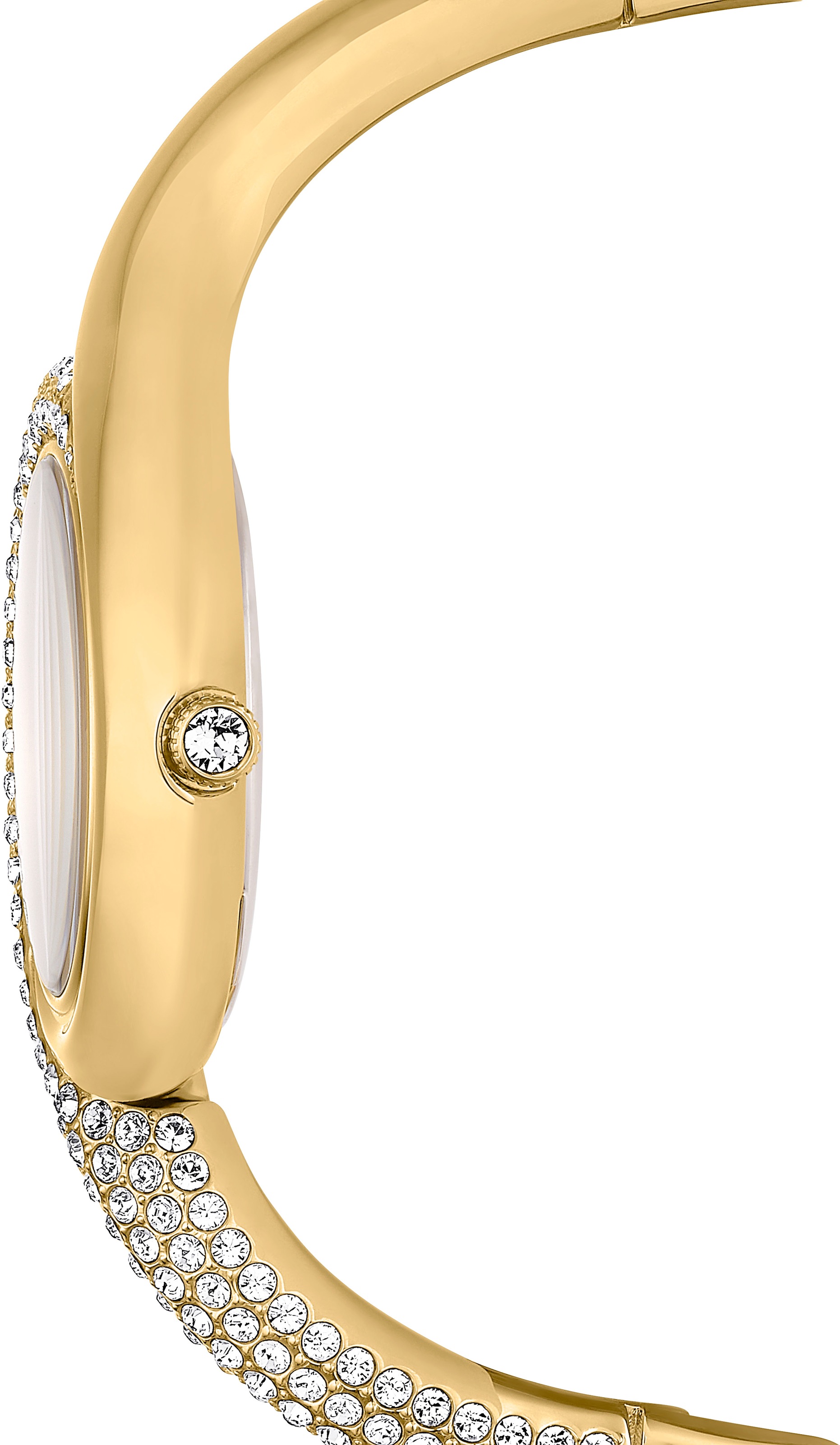 Swarovski Quarzuhr »DEXTERA BANGLE«, Armbanduhr, Damenuhr, Swiss Made, Edelstahlarmband, analog