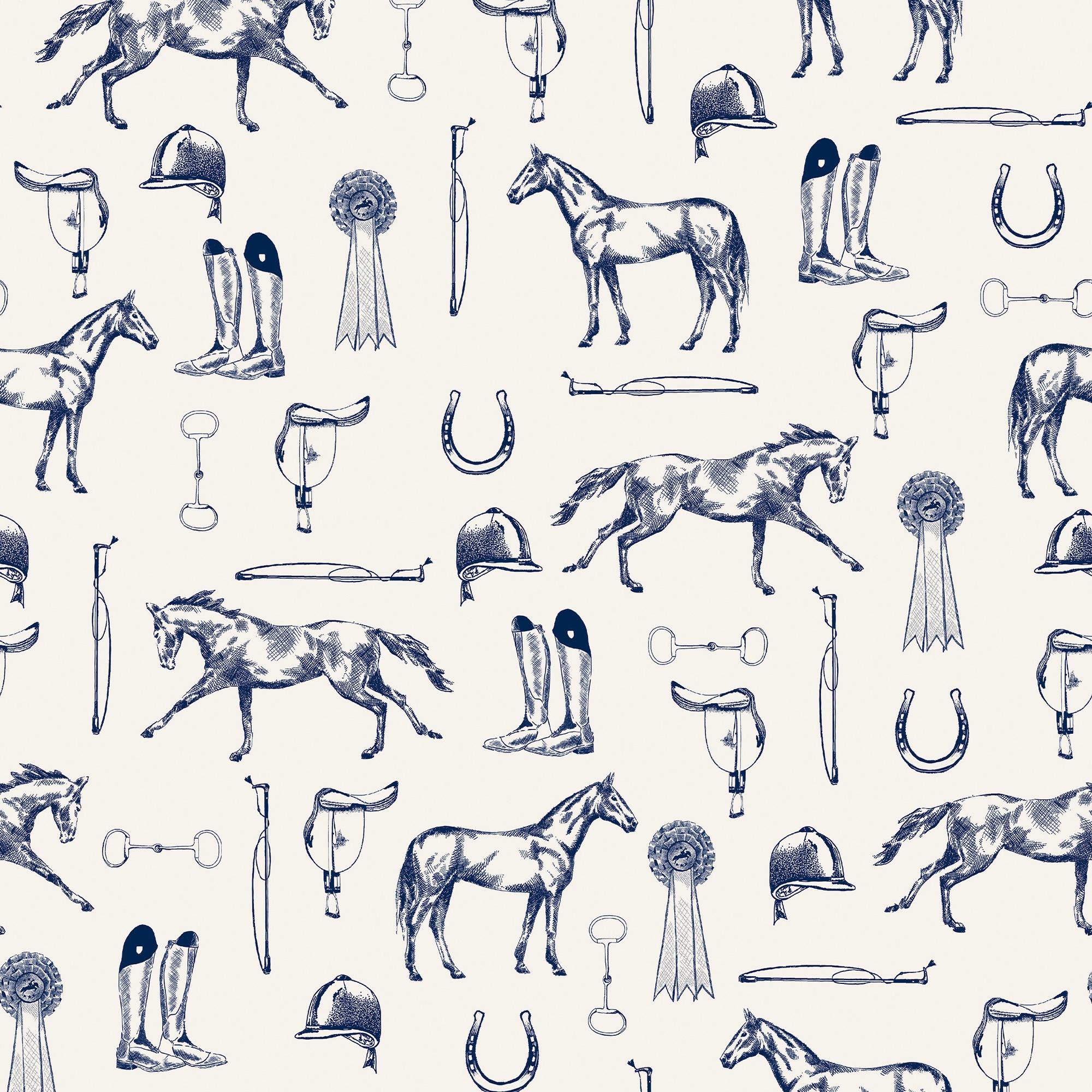 Joules Vliestapete »Pferd Skizziert«, animal print, Design Tapeten