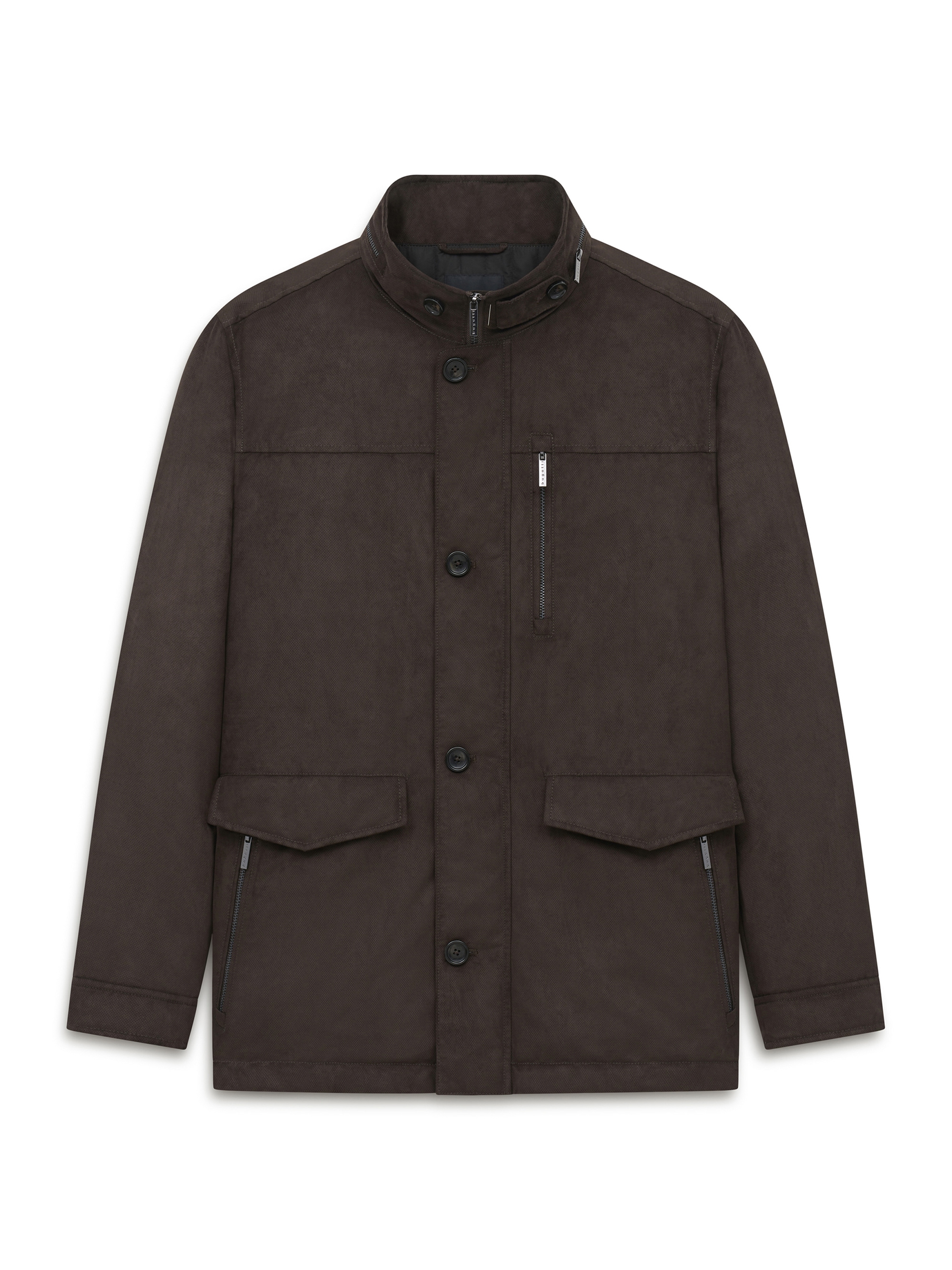 bugatti Kurzjacke »Regular Fit« ohne Kapuze Regular Fit Premium Suede Stehkragen