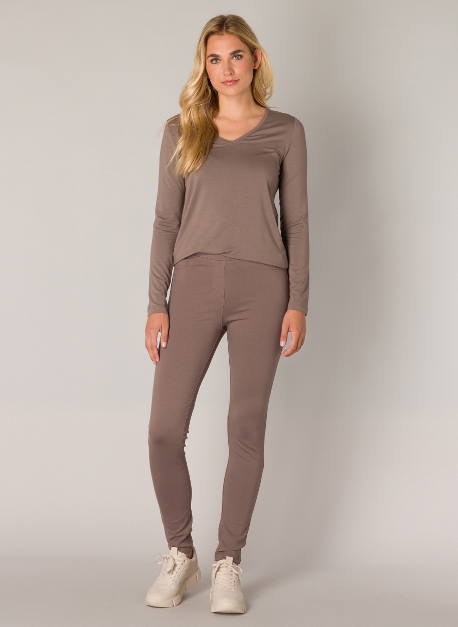 Thumbnail - Base Level Treggings mit elastischem Bund und Viskose