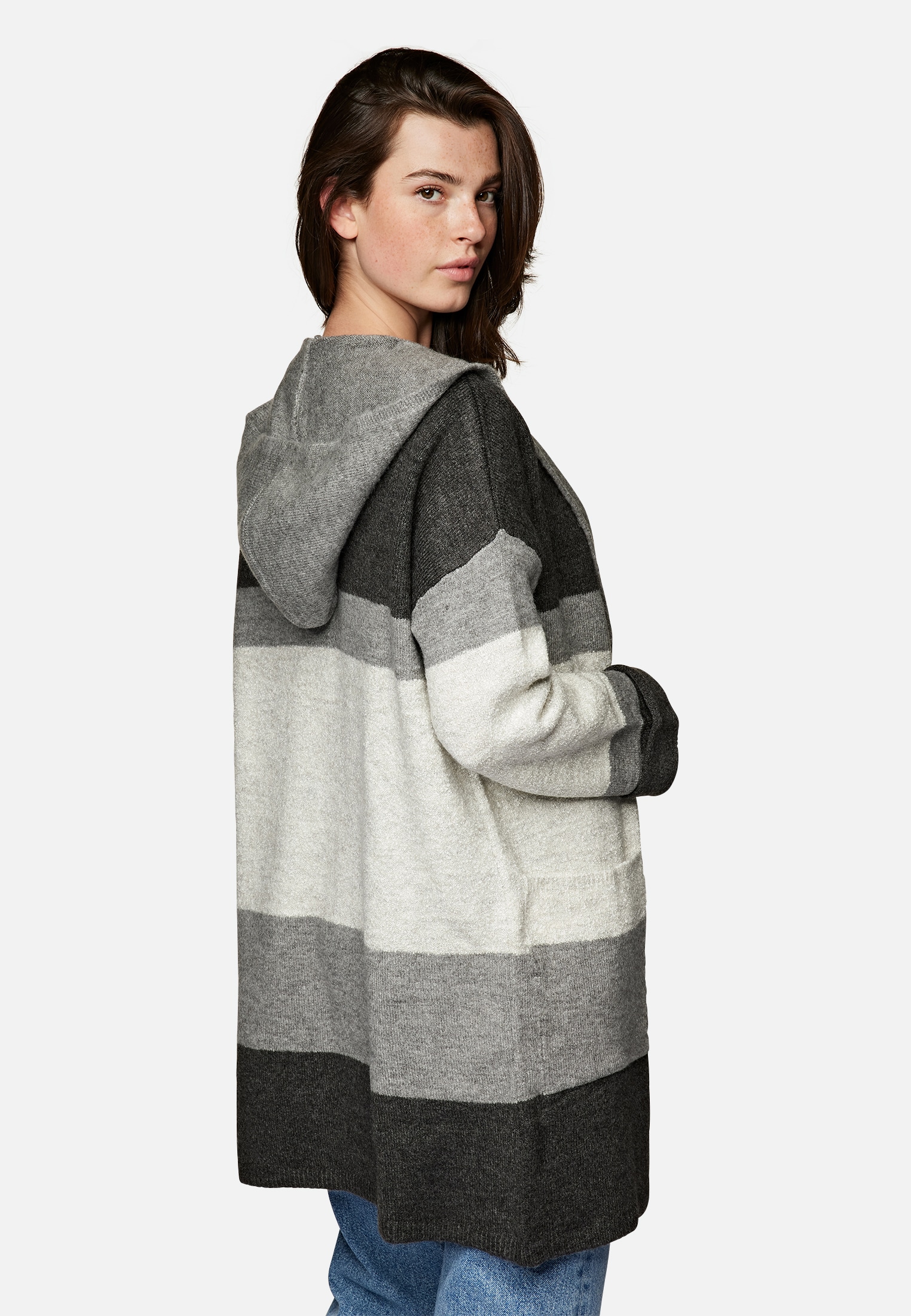 Mavi Cordjacke »HOODED CARDIGAN«, mit Kapuze, Oversized Cardigen