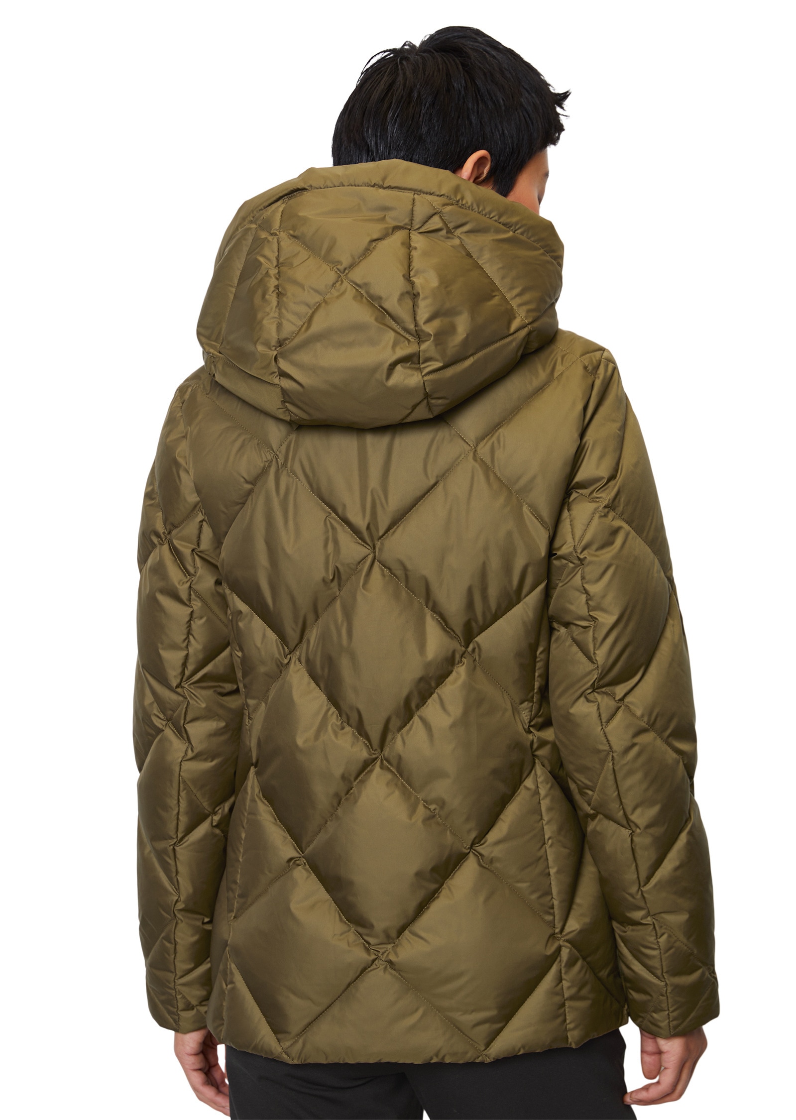 Marc O'Polo Outdoorjacke »mit kontrastfarbener Kapuze«