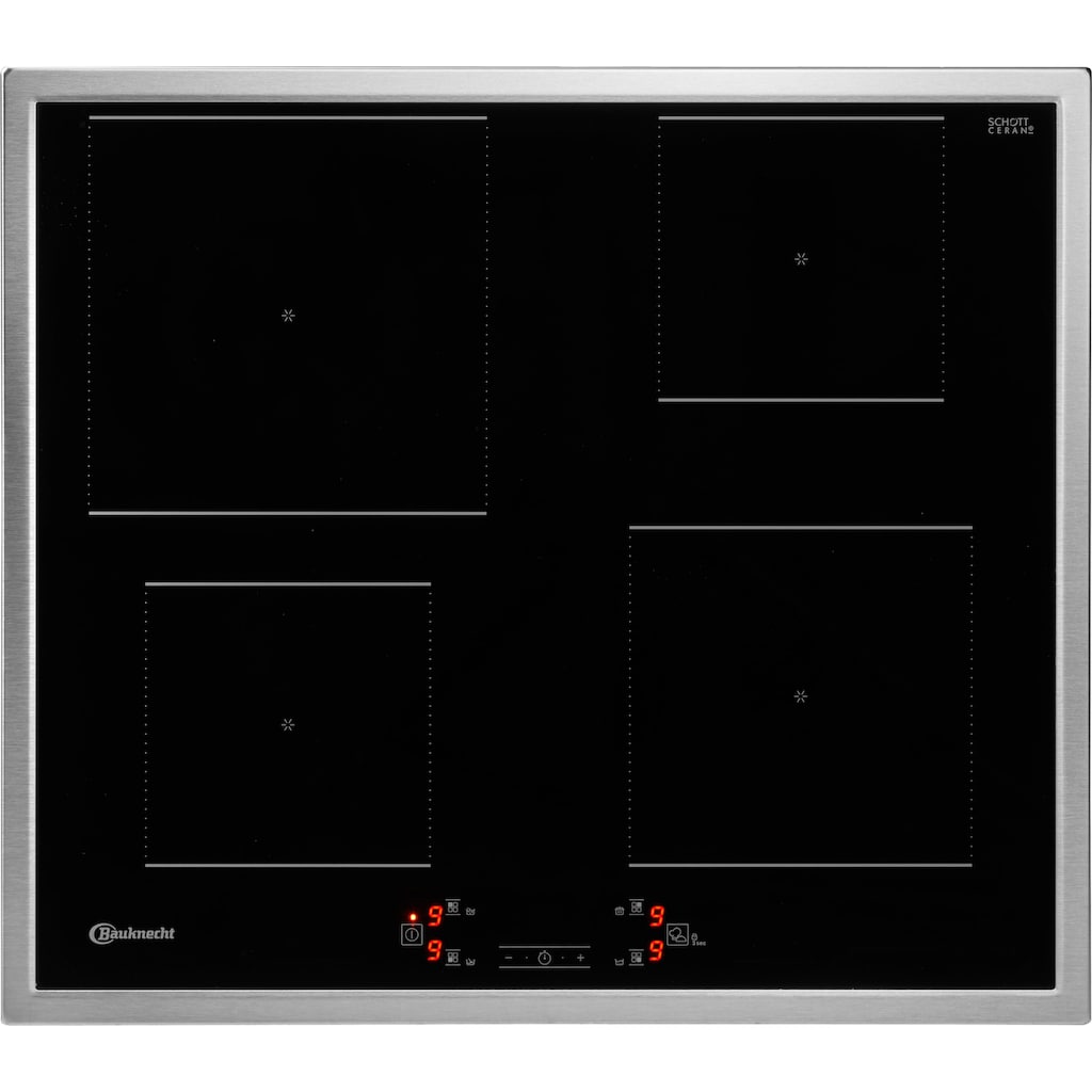 BAUKNECHT Backofen-Set »BAKO4 HI6 BLACK«, BIR4 DH8FS2 ES, mit 2-fach-Teleskopauszug, Hydrolyse