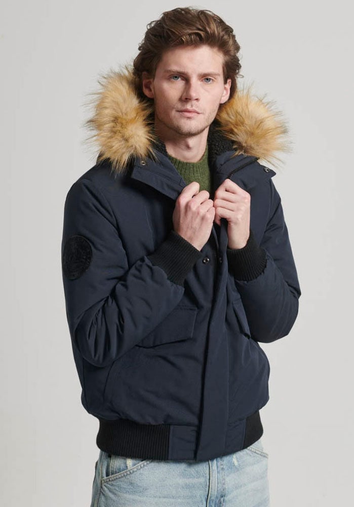 Superdry Steppjacke "EVEREST HOODED PUFFER BOMBER", mit Kapuze günstig online kaufen