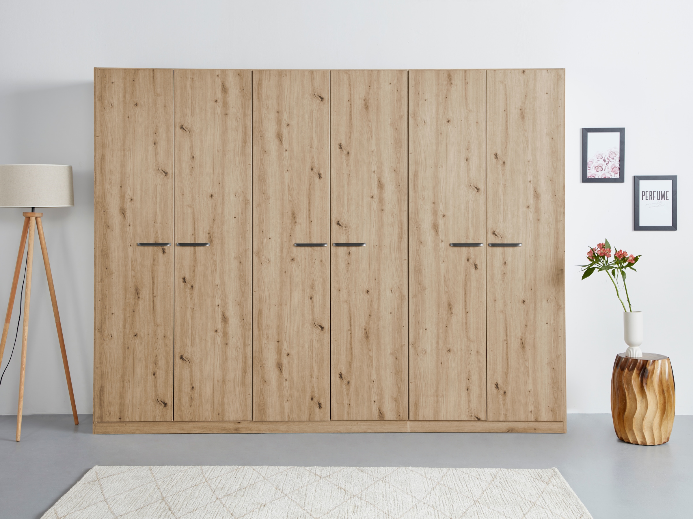 OTTO home Kleiderschrank "Mehrzweckschrank Aktenschrank Möbel Mietswohnung Schlafzimmer OTELI" erhältlich in Breiten 91-360 cm, ab Breite 136cm inkl. Innenschubladen, mit zusätzlichen Einlegeböden, optional mit Spiegel MADE IN GERMANY