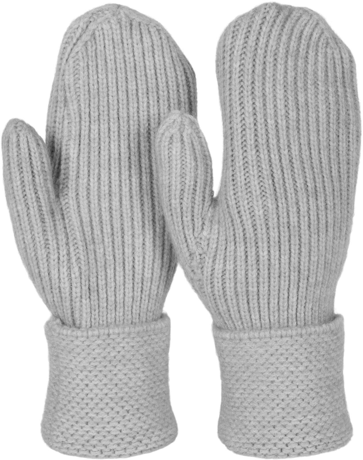 styleBREAKER Fäustlinge "Strick Fäustlinge mit gemustertem Bund" 1 Stk.