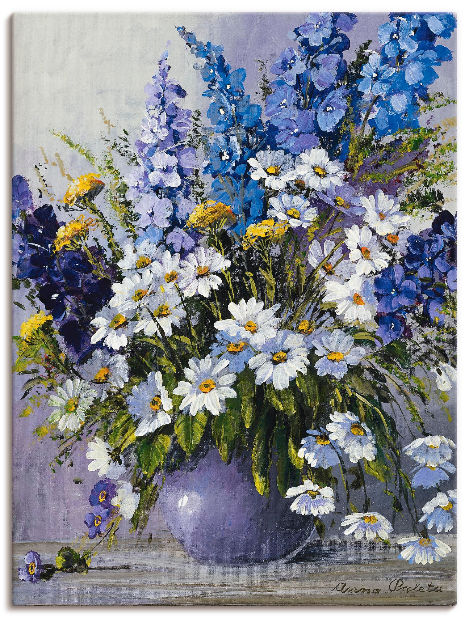 Artland Wandbild "Rittersporn", Blumen, (1 St.), als Leinwandbild, Poster i günstig online kaufen