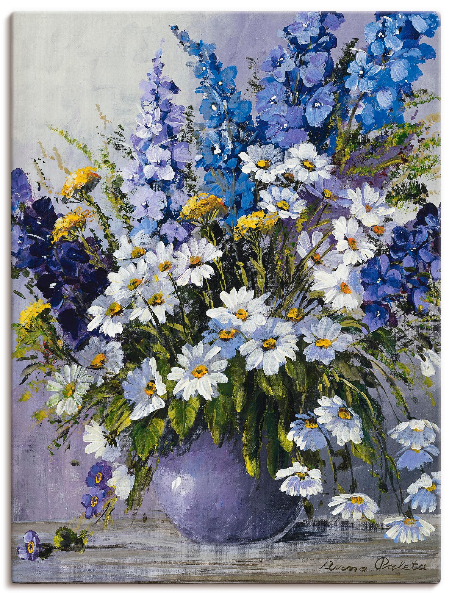 Artland Wandbild "Rittersporn" Blumen 1 Stk. tlg. als Leinwandbild, Poster günstig online kaufen