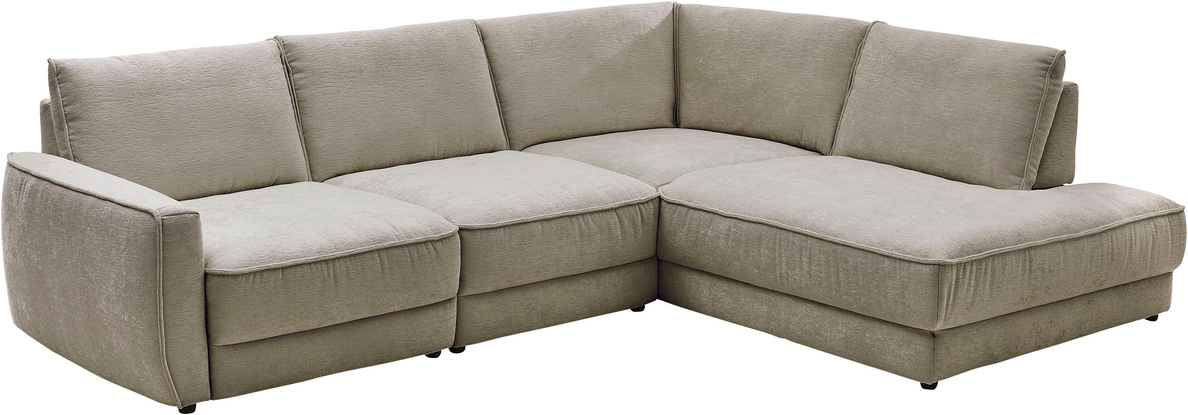 Die PlanBar Ecksofa SoftSitz-Kaltschaumpolsterung, 1 o. 3 Sitztiefenverstellungen wählbar