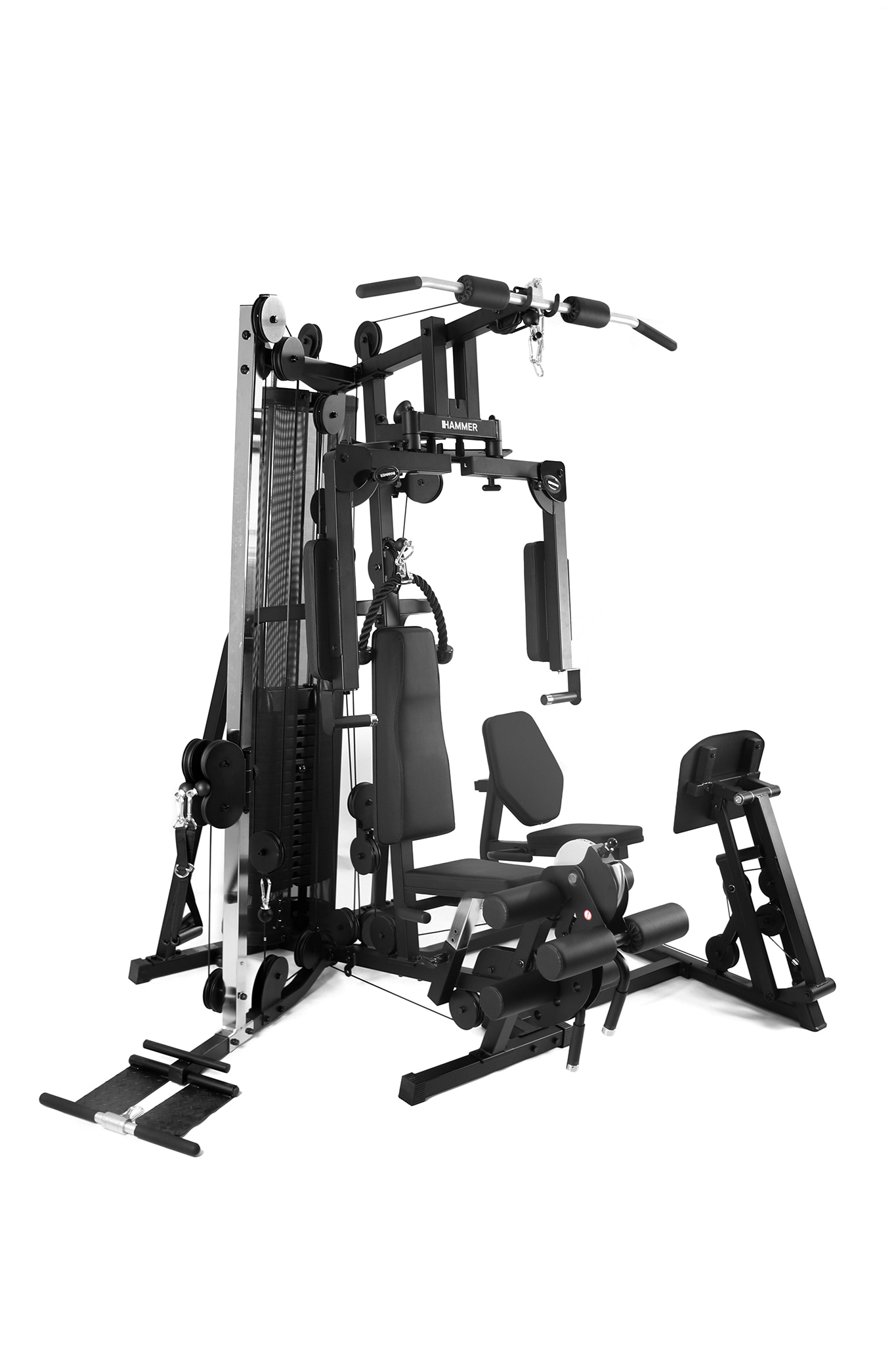 Finnlo by Hammer Kraftstation "Autark 2500" 16 Gewichtsblöcke Beinpresse, Butterflystange, Ruderfunktion und mehr, max. Benutzergewicht 120 kg, max. Trainingsgewicht 100 kg