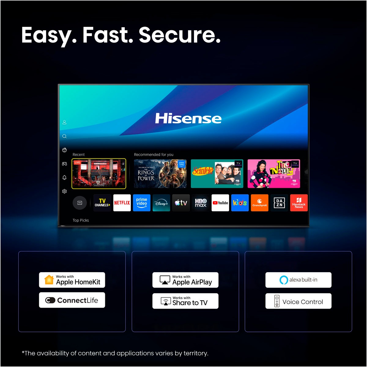 Hisense LED-Fernseher »65A6S« 164 cm/65 ″ Smart-TV