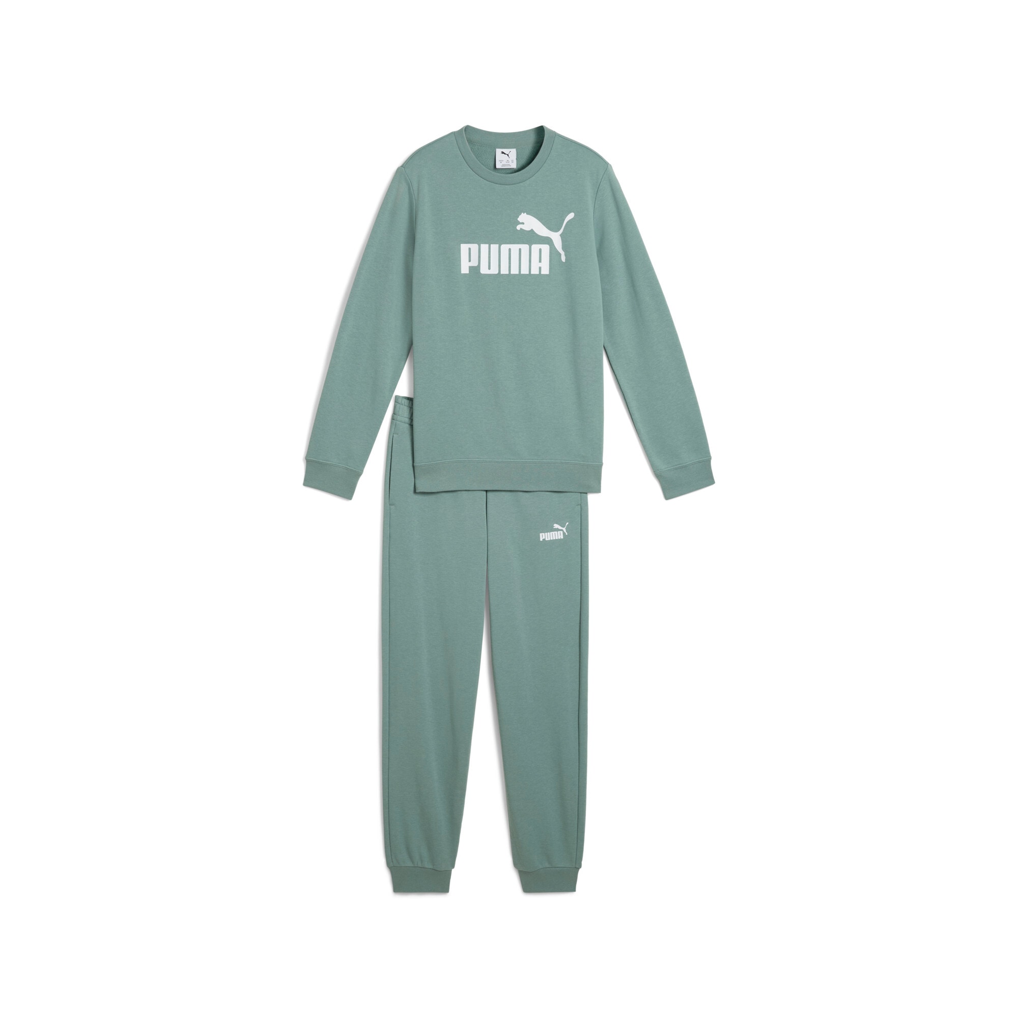 PUMA Trainingsanzug »ESS NO.1 LOGO CREW SWEAT SUIT TR B«, (2 tlg.), für Kinder, weiche Sweatware