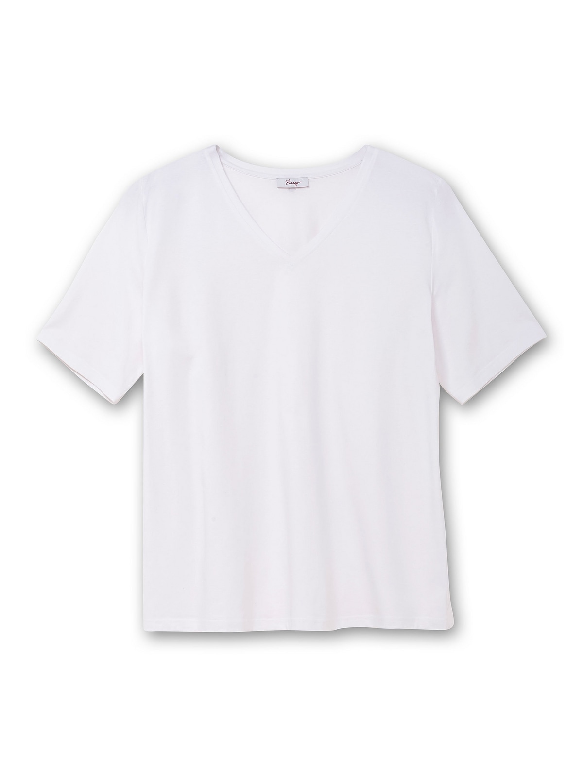 Sheego T-Shirt »Große Größen«, mit V-Ausschnitt, leicht tailliert
