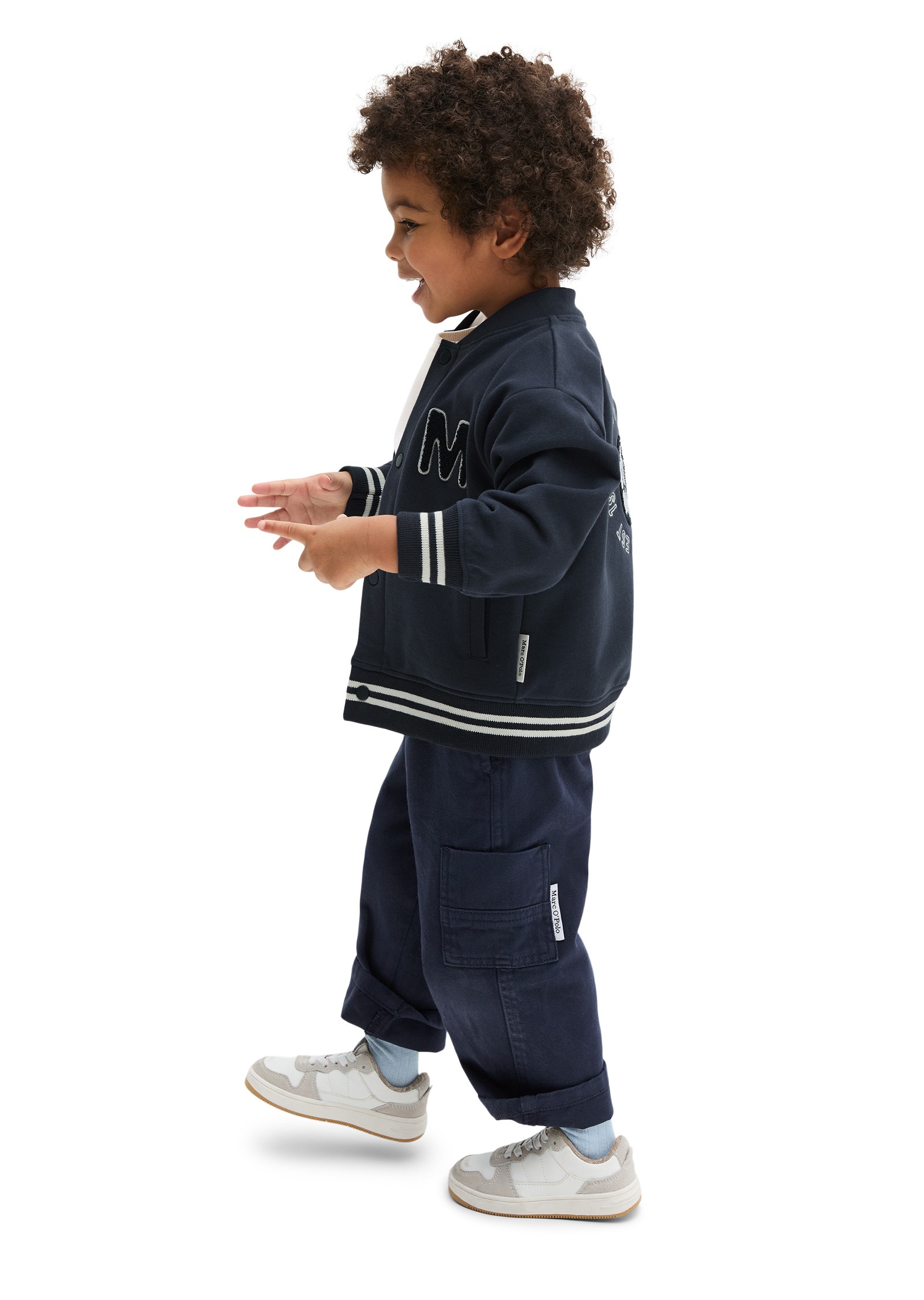 Marc O'Polo Softshellweste »mit flauschigen Applikationen«