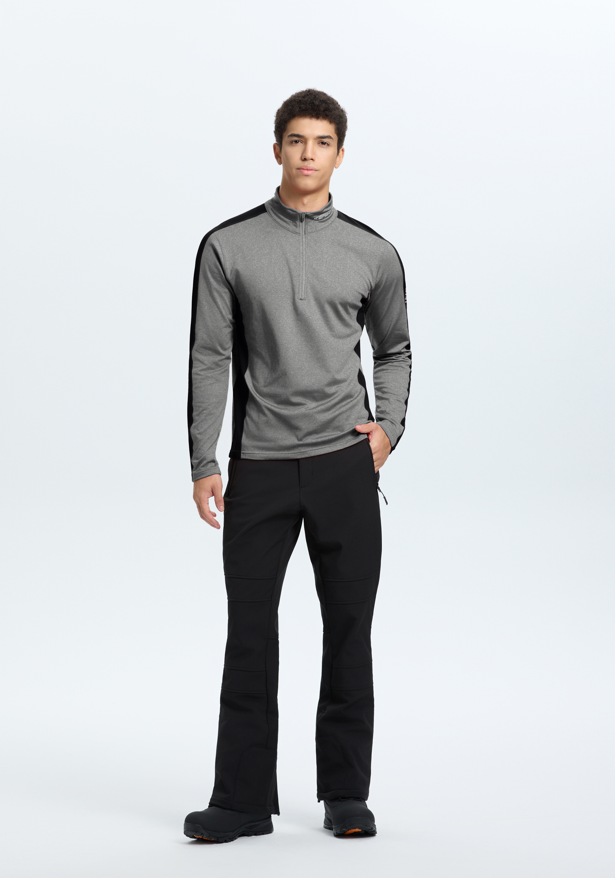 Icepeak Funktionsshirt "ICEPEAK FLEMINTON" mit Thermostretch-Material, hoch geschlossener Ausschnitt