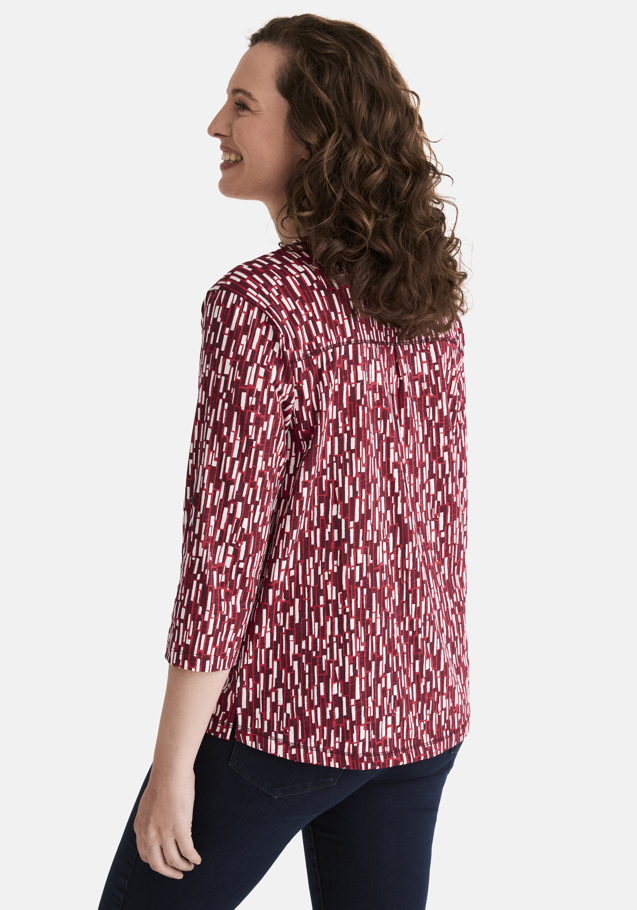 STOOKER WOMEN 3/4-Arm-Shirt "MARIE Print Shirt Bluse 3/4-Arm", Regular Fit günstig online kaufen