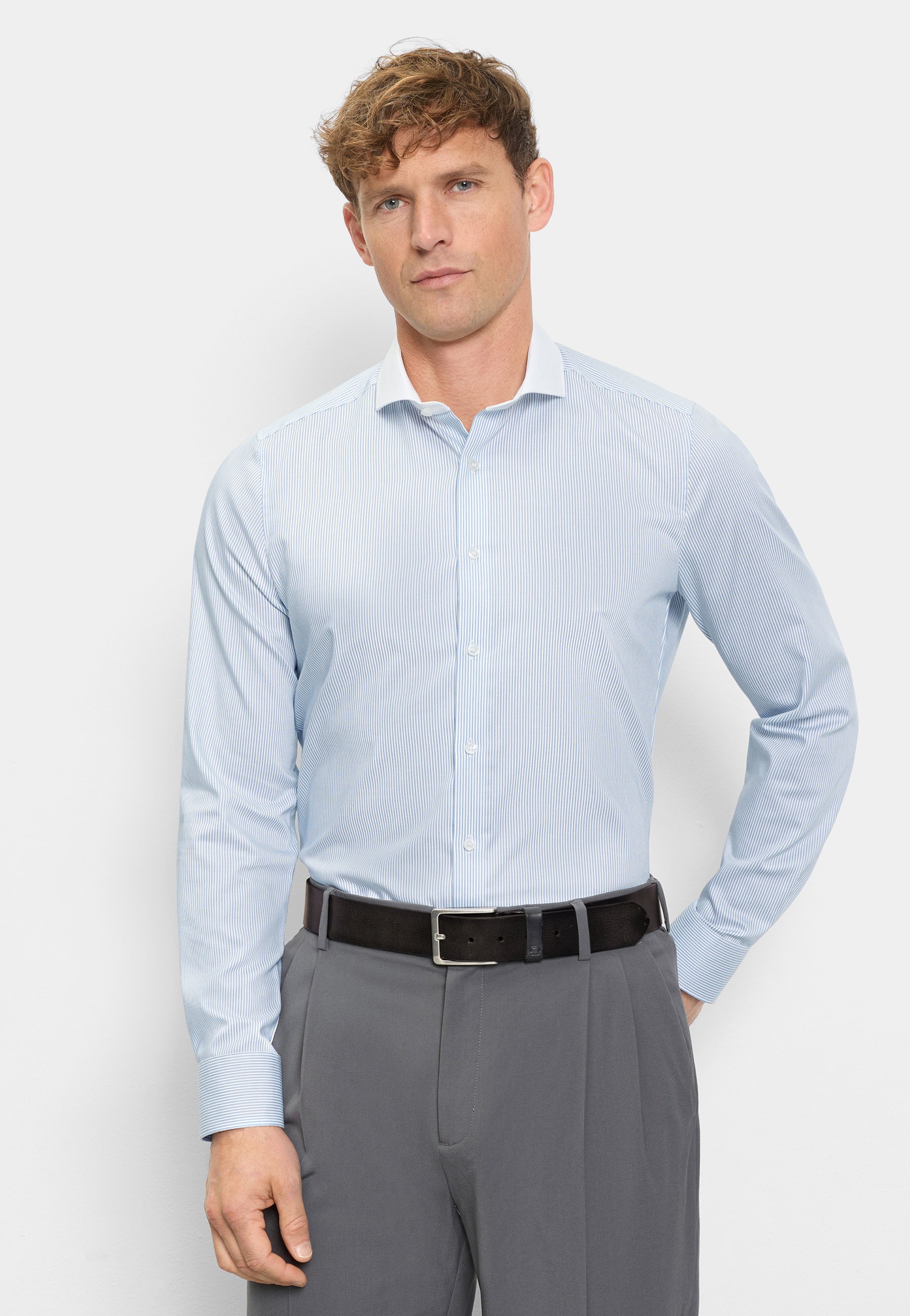 OLYMP Businesshemd "OLYMP Level Five, body fit, Haifisch" günstig online kaufen