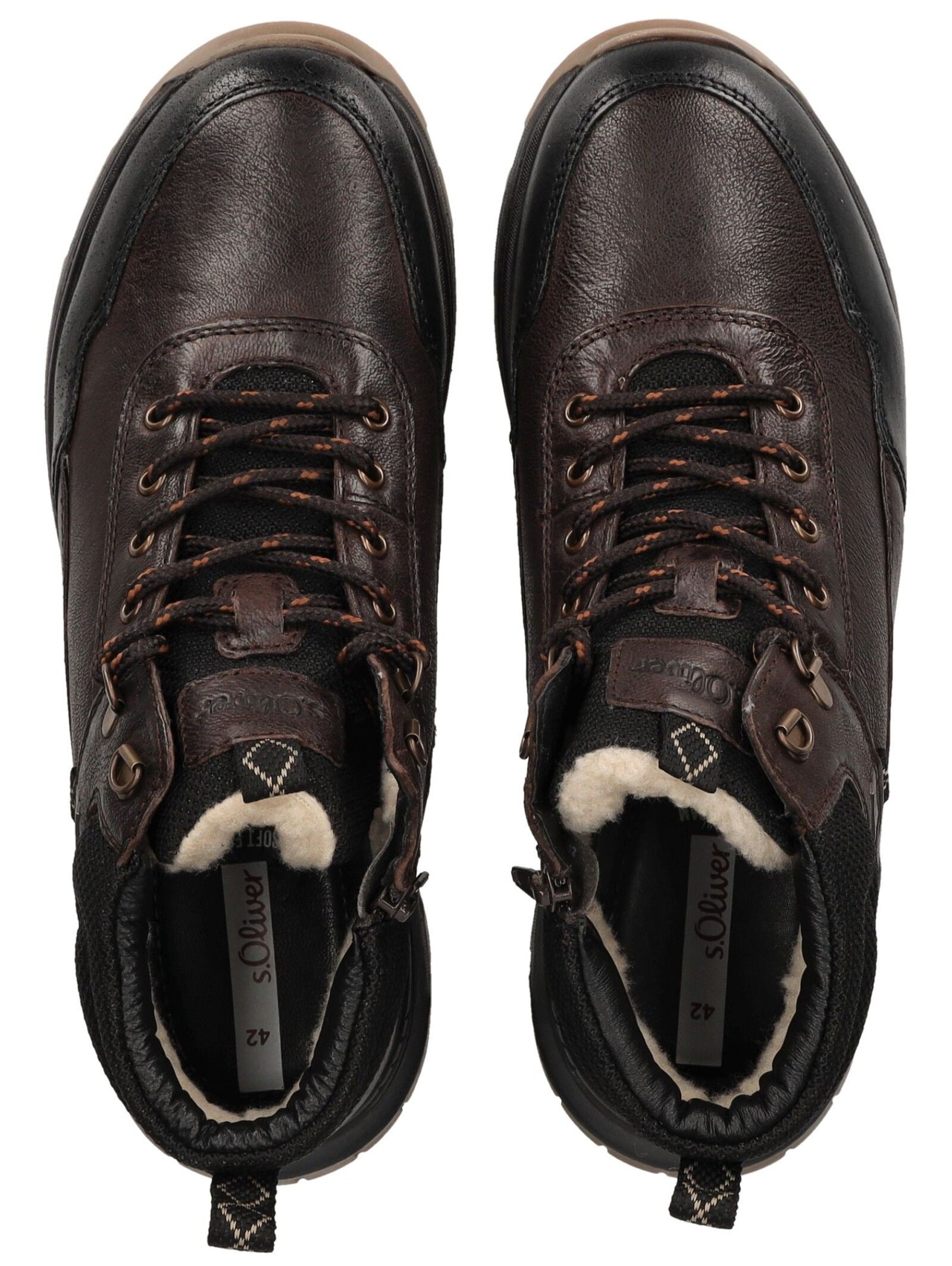 s.Oliver Schnürstiefelette »s.Oliver Stiefelette Leder/Textil«