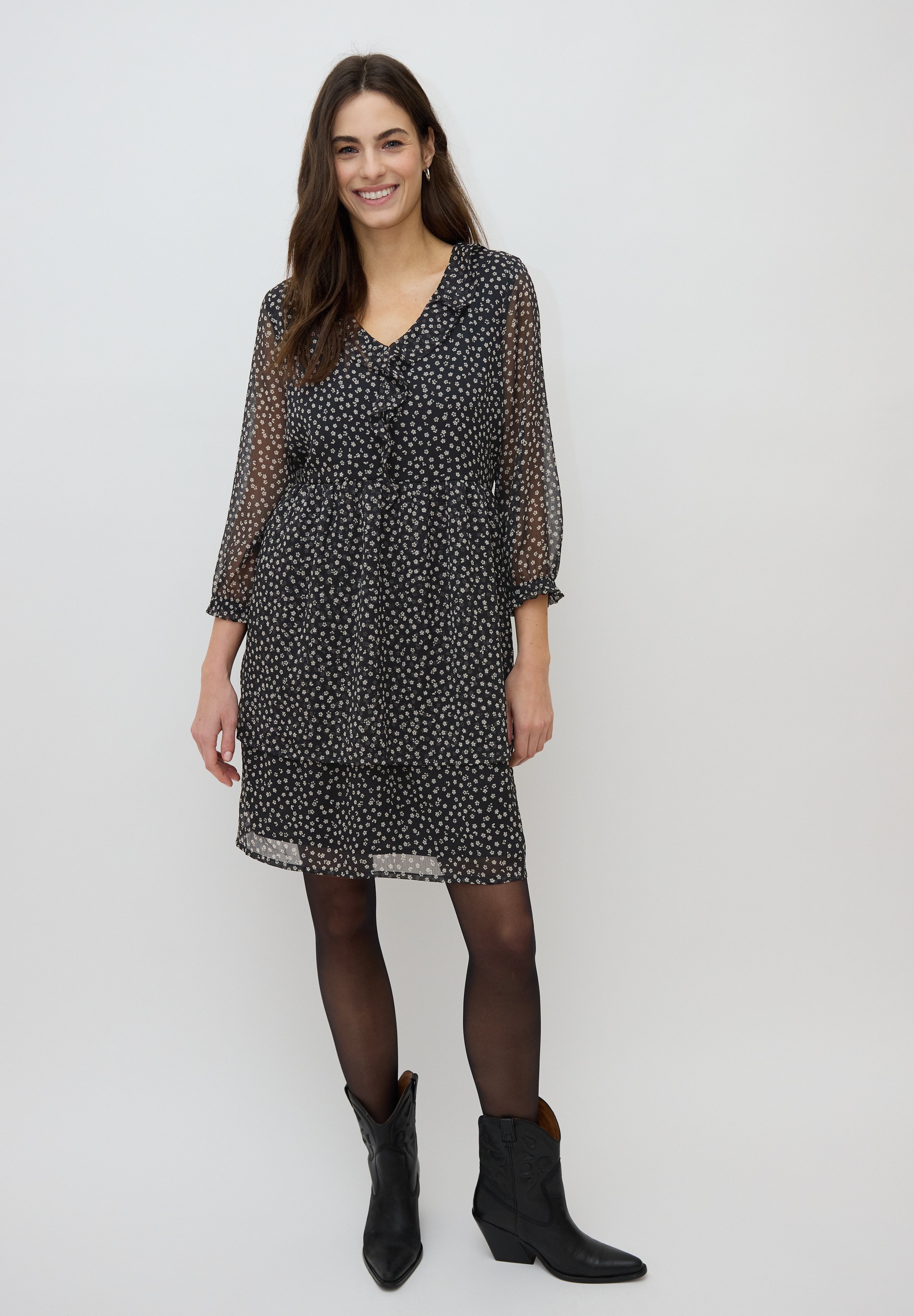 Thumbnail - STREET ONE STUDIO Blusenkleid Ohne Taschen knielang