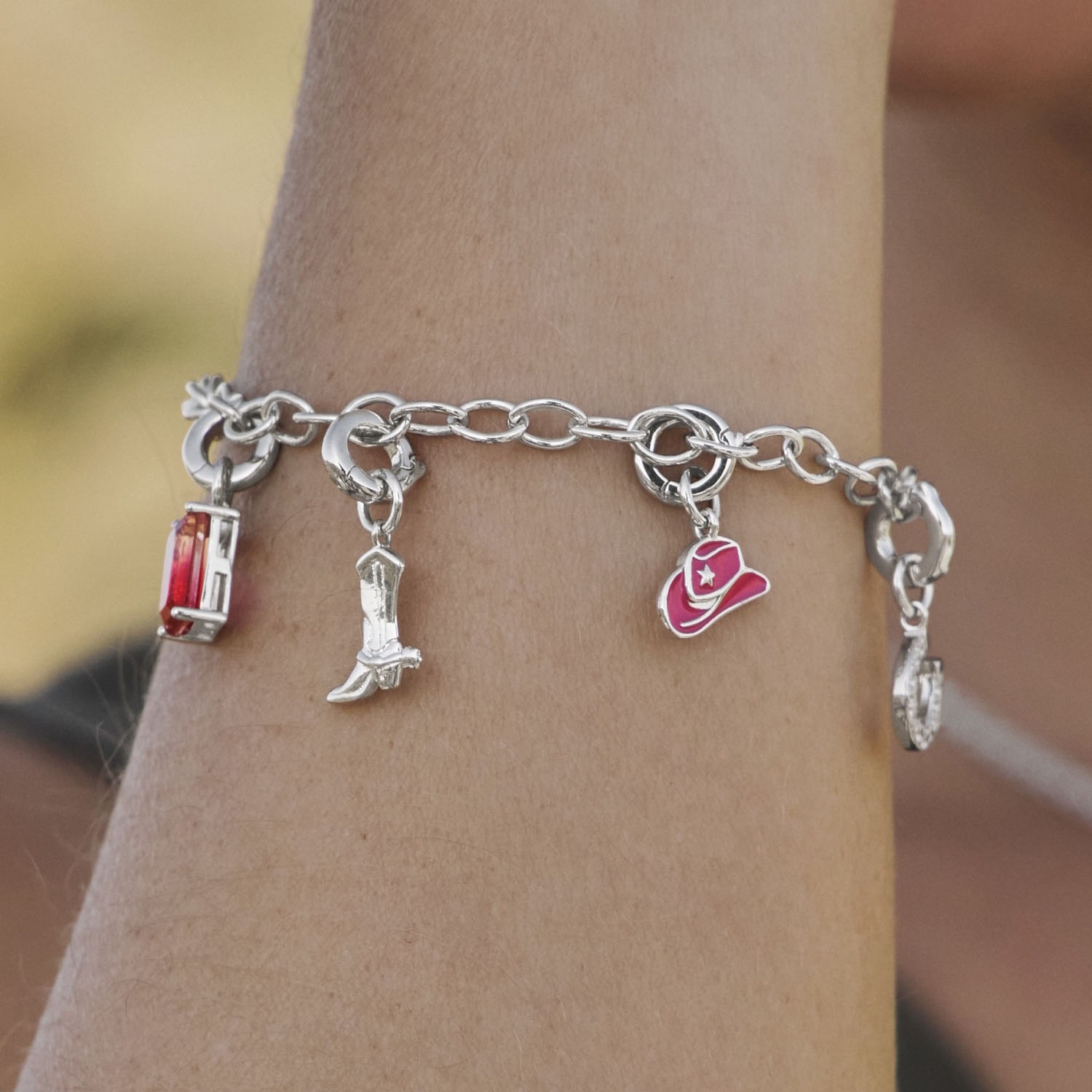 Amor Charm-Einhänger »Hut, 2039968«, mit Emaille