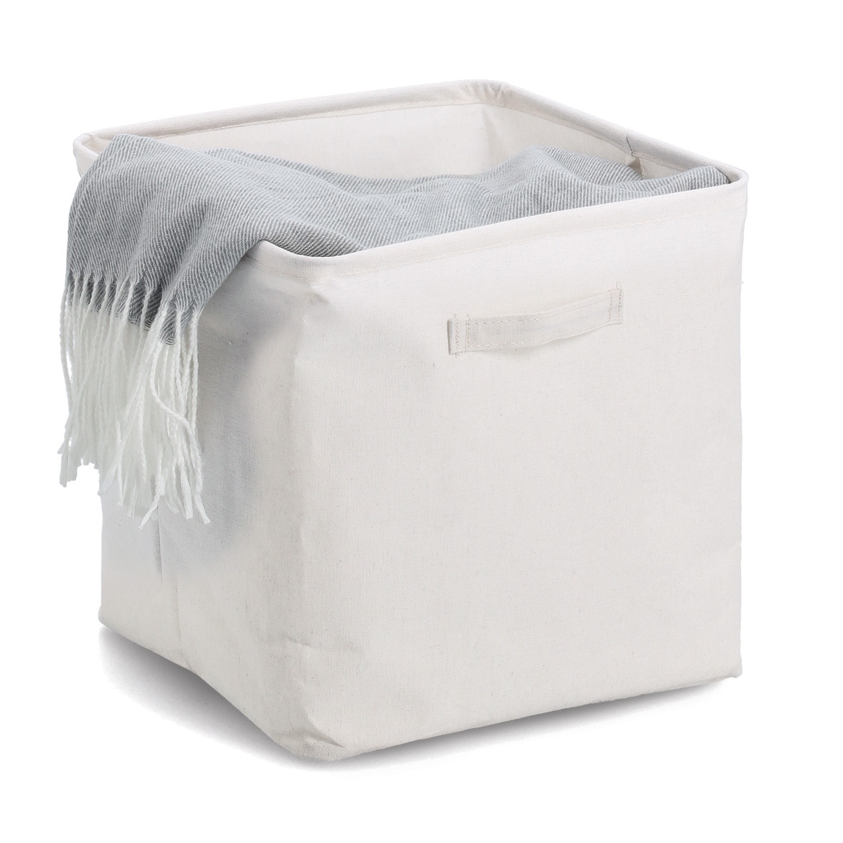 Zeller Present Aufbewahrungsbox »Aufbewahrungsbox, Polyester/Baumwolle, creme« ca. 32x32x32 cm, 3er Set