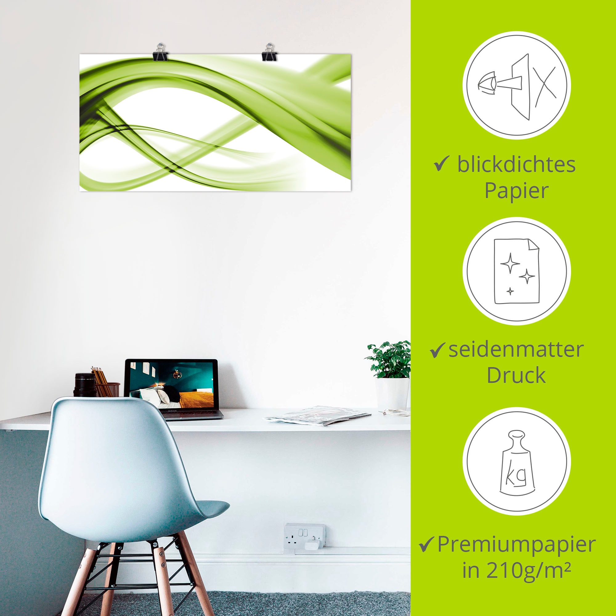 Artland Wandbild »Abstrakte Komposition«, Gegenstandslos, (1 St.), als Leinwandbild, Poster in verschied. Größen