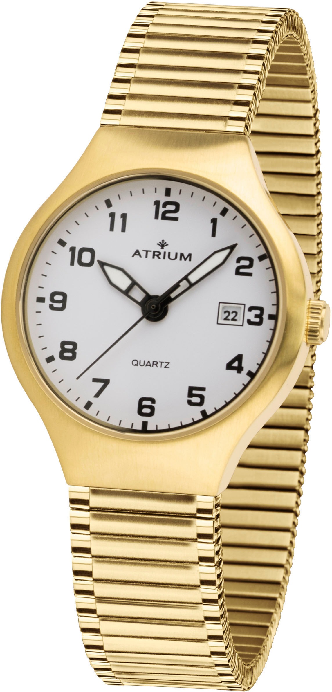 Atrium Quarzuhr »A27-60«, Armbanduhr, Damenuhr, Datum, Flexband, Zugband