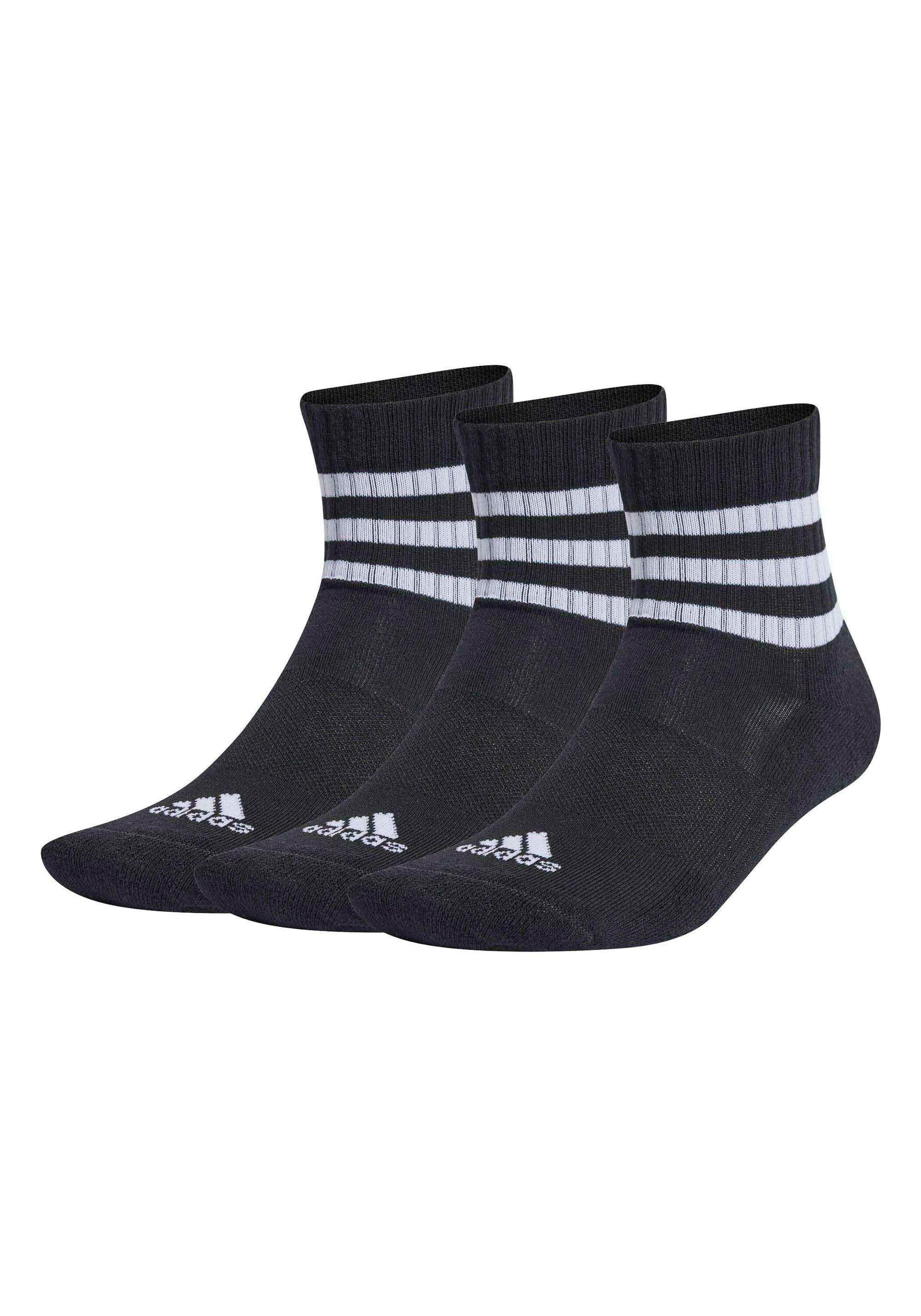 adidas Originals Kurzsocken »Socken 3-Stripes Cushioned Sportswear Mid-Cut Socks 3er Pack«