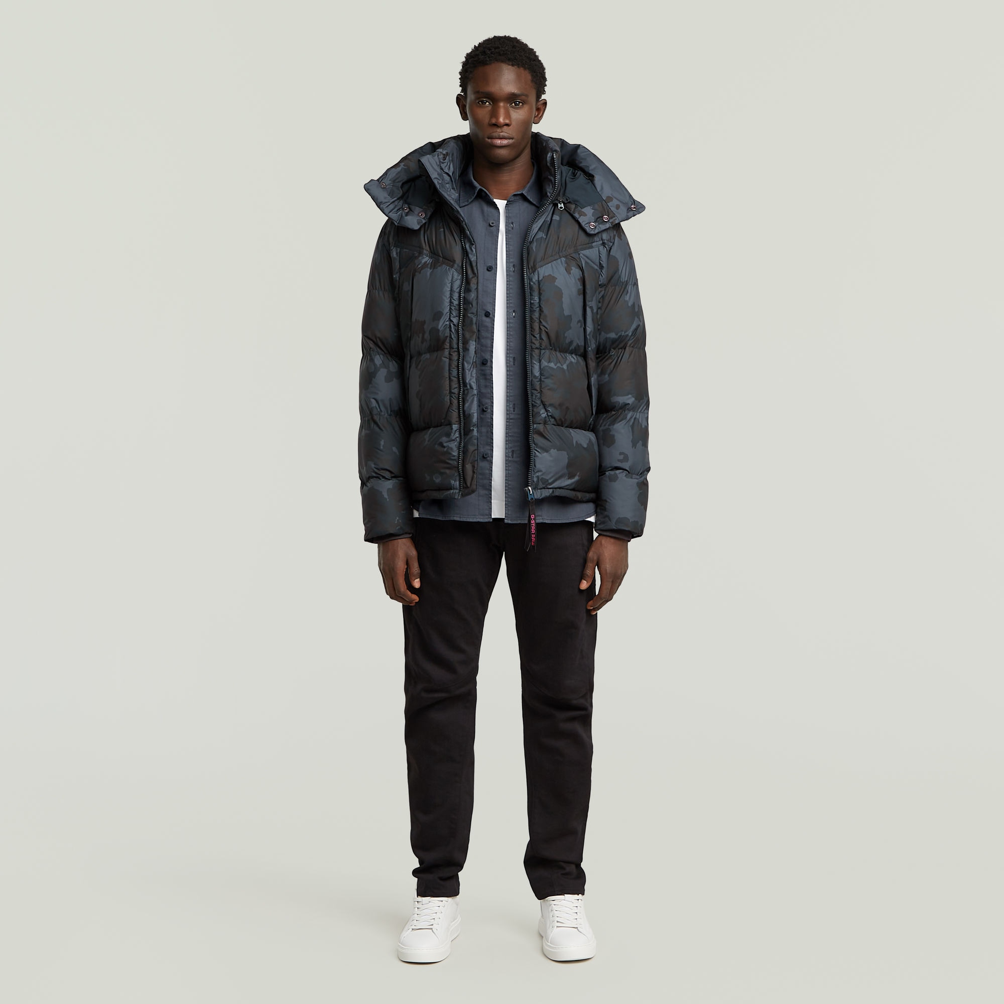 G-STAR Steppjacke »G-Whistler Padded Hooded 2.0«, mit Kapuze, Regular Fit, mit abnehmbarer Kapuze