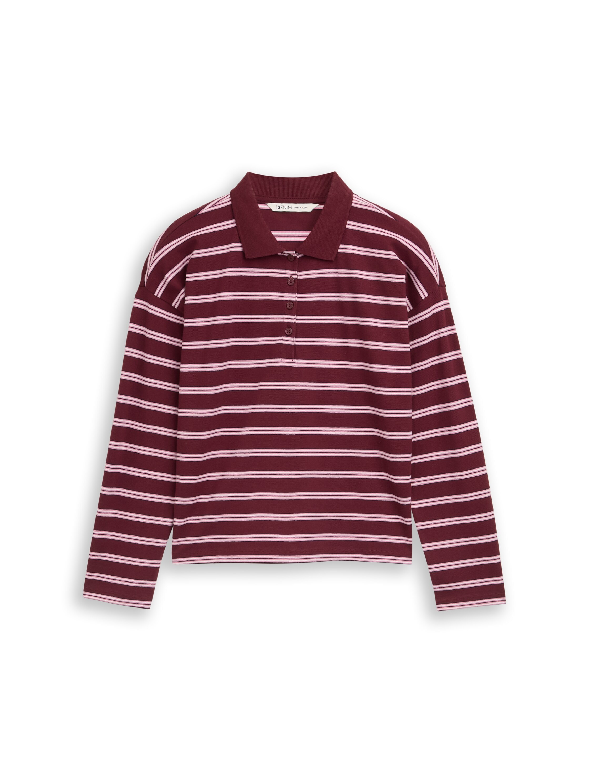 TOM TAILOR Denim Langarmshirt mit Streifen Muster