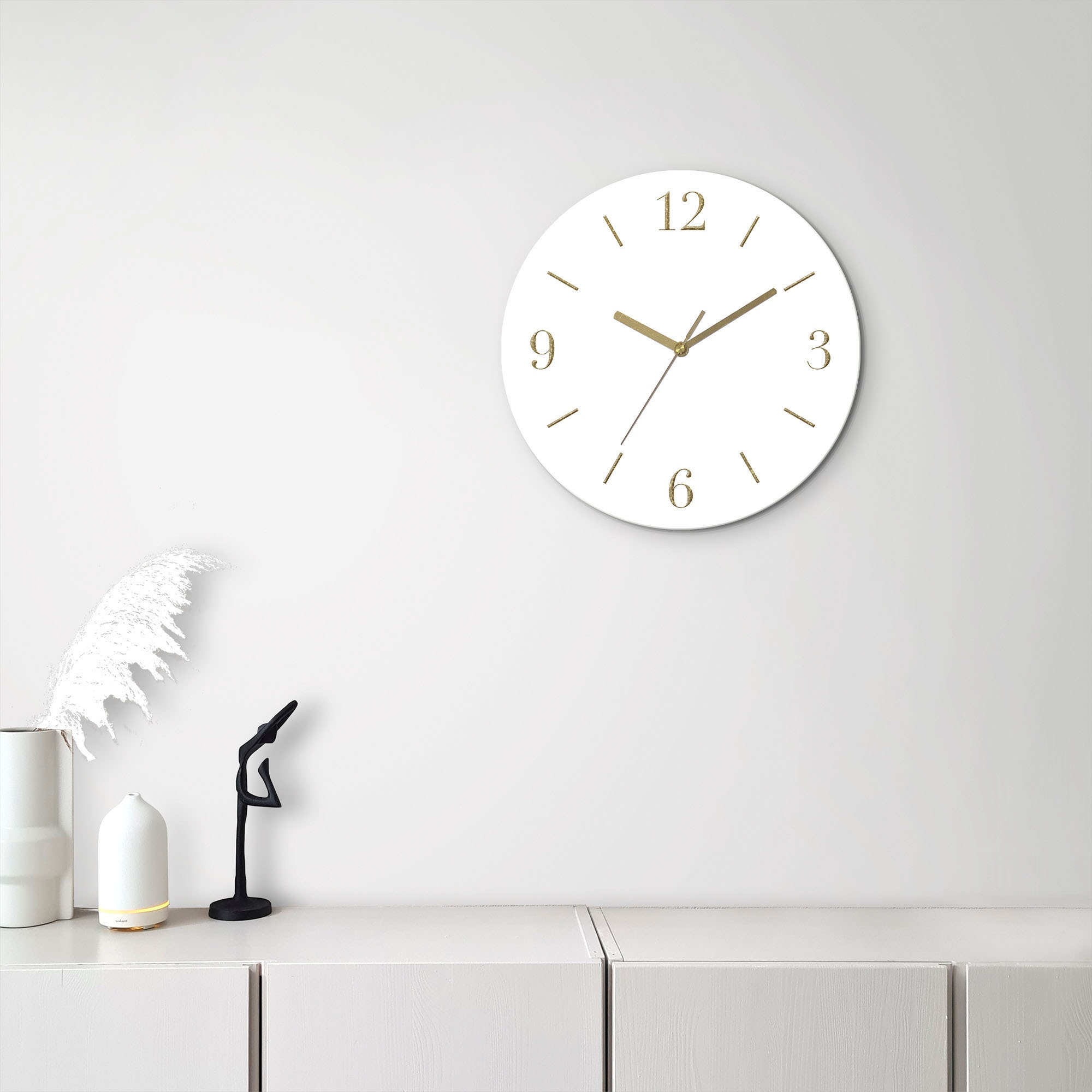 Leonique Wanduhr "Aurum" wahlweise mit Quarz- oder Funkuhrwerk, lautlos ohn günstig online kaufen