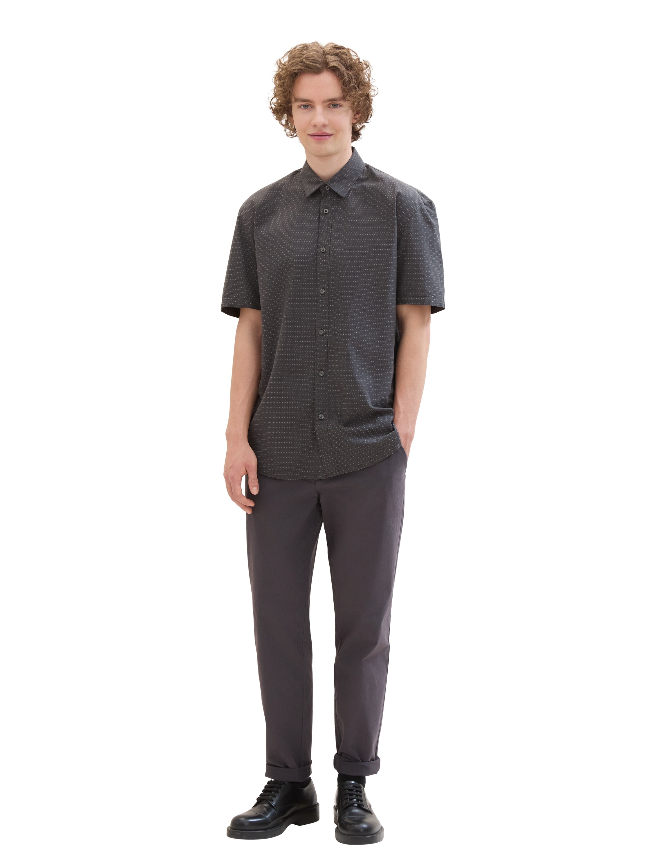 TOM TAILOR Denim Kurzarmhemd mit Muster