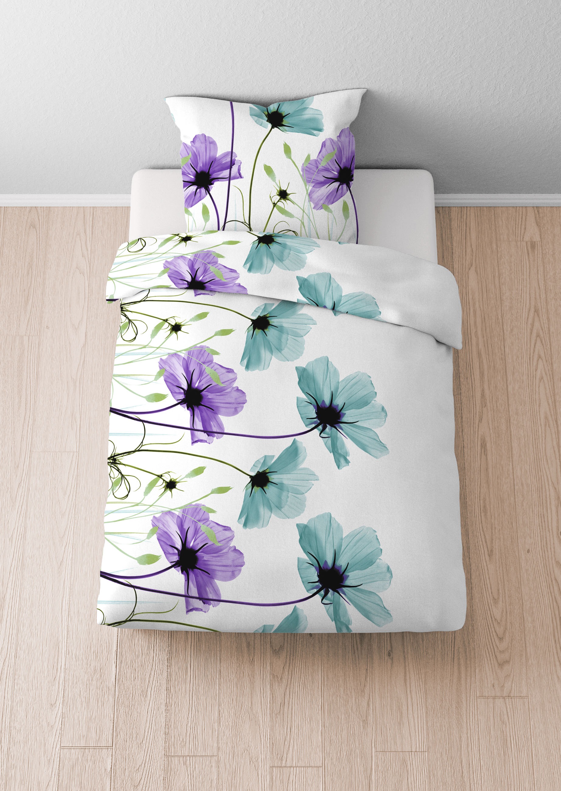 Castell - Markenbettwäsche Bettwäsche "0260982" 2 Stk. tlg. absolut bügelfr günstig online kaufen