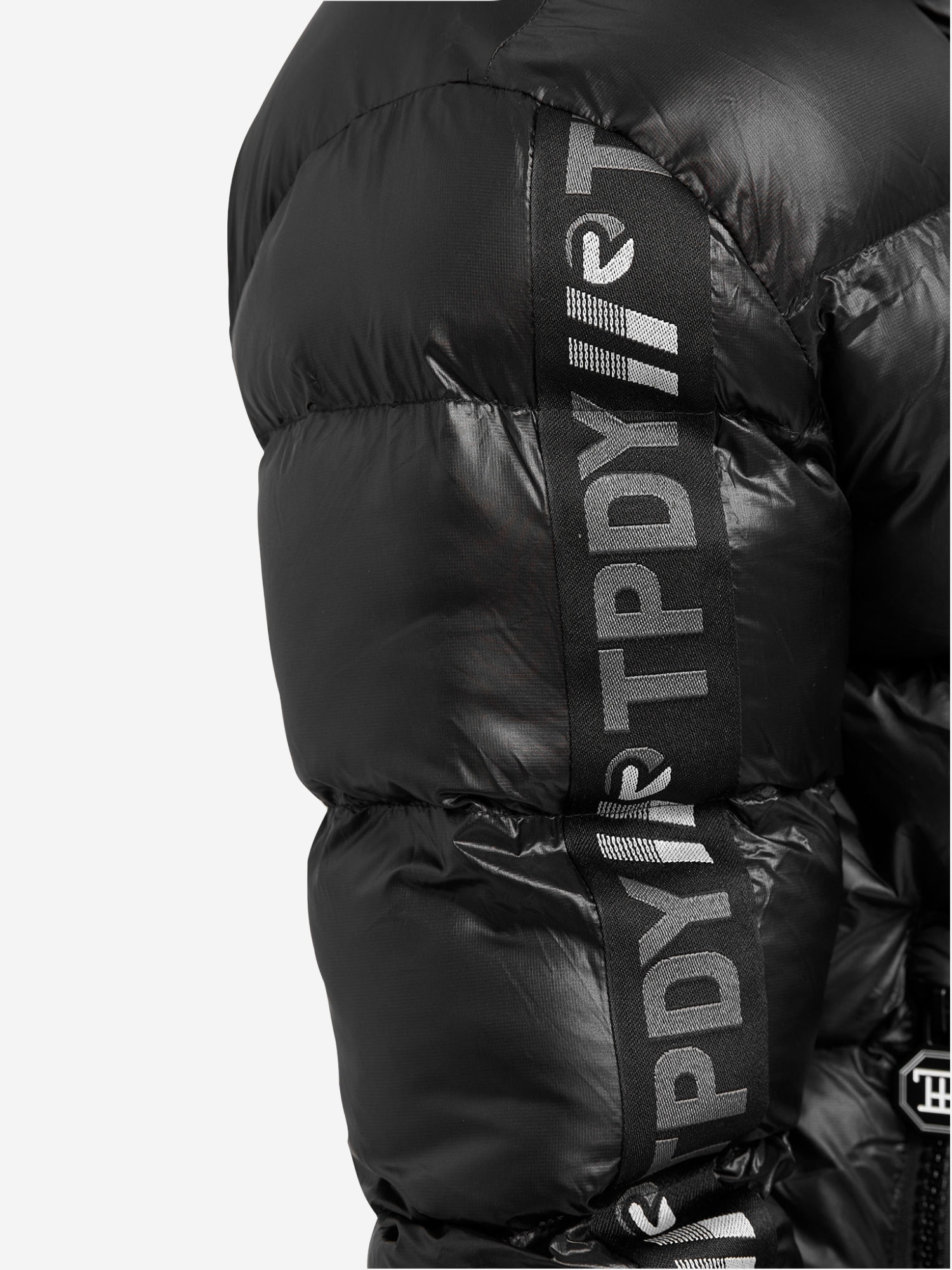 trueprodigy Winterjacke »Logan Gesteppte Puffer Jacket mit Logo« mit Kapuze