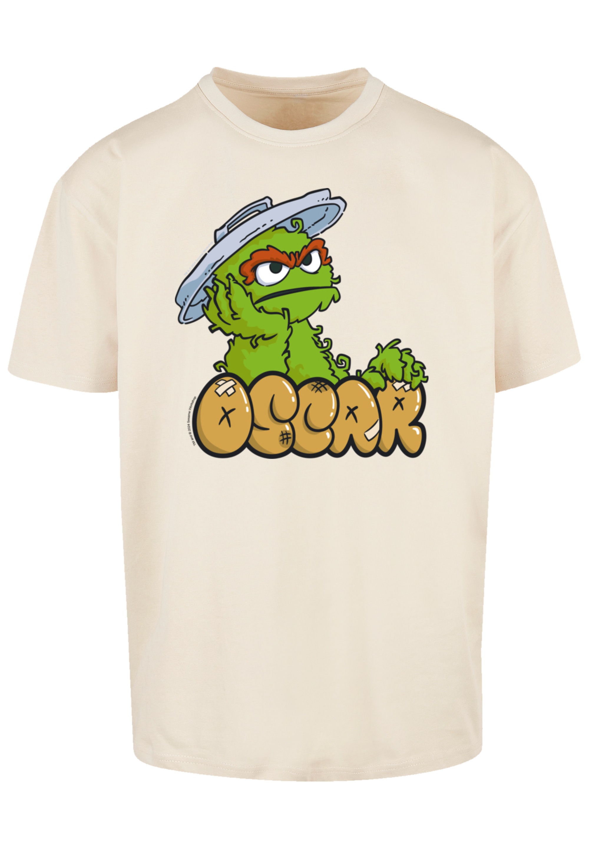F4NT4STIC T-Shirt »Sesamstraße Oscar Annoyed«, Premium Qualität, Weihnachts-Kollection