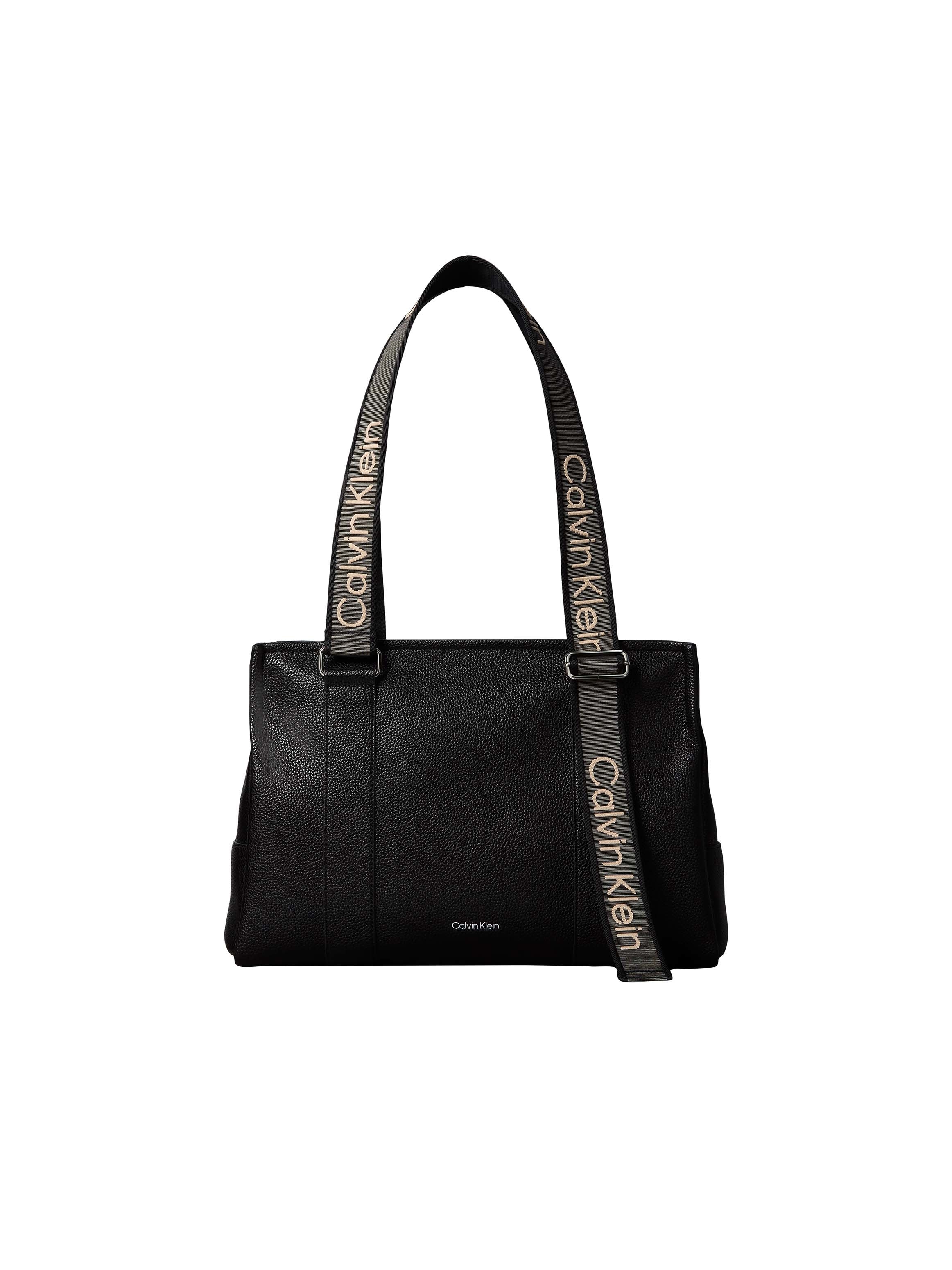Calvin Klein Tragetasche "WEBBING ADJ STRAP TOTE" große Tote Bag, Schultertasche mit Logoschriftzügen