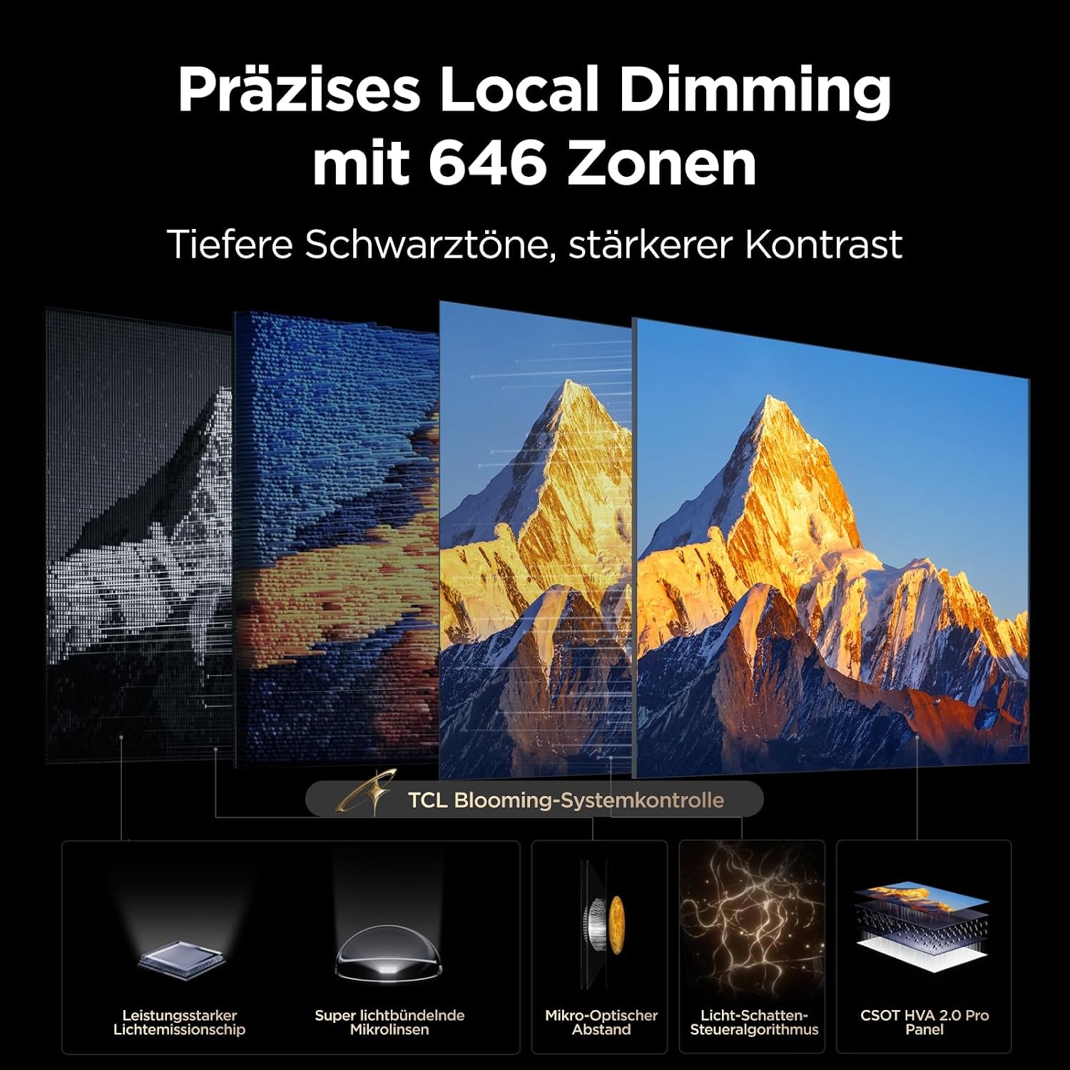 TCL QLED Mini LED-Fernseher »85Q7D ProX2« 215 cm/85 ″ SQD-Mini LED, AiPQ Prozessor, ONKYO 2.1, Dolby Vision, Apple AirPlay 2
