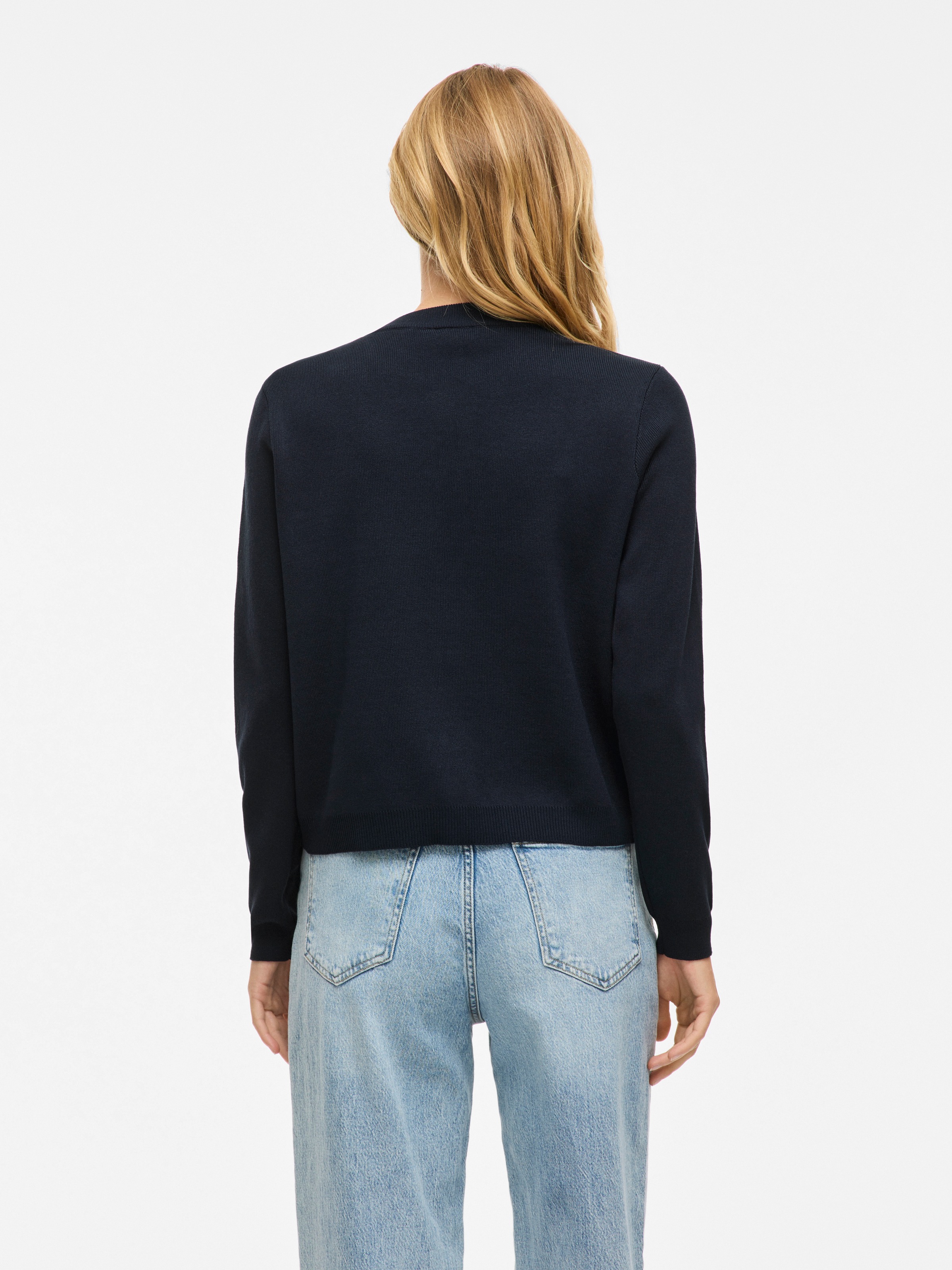 Vila Strickjacke "VIOSTRIA O-NECK L/S CARDIGAN - NOOS" günstig online kaufen