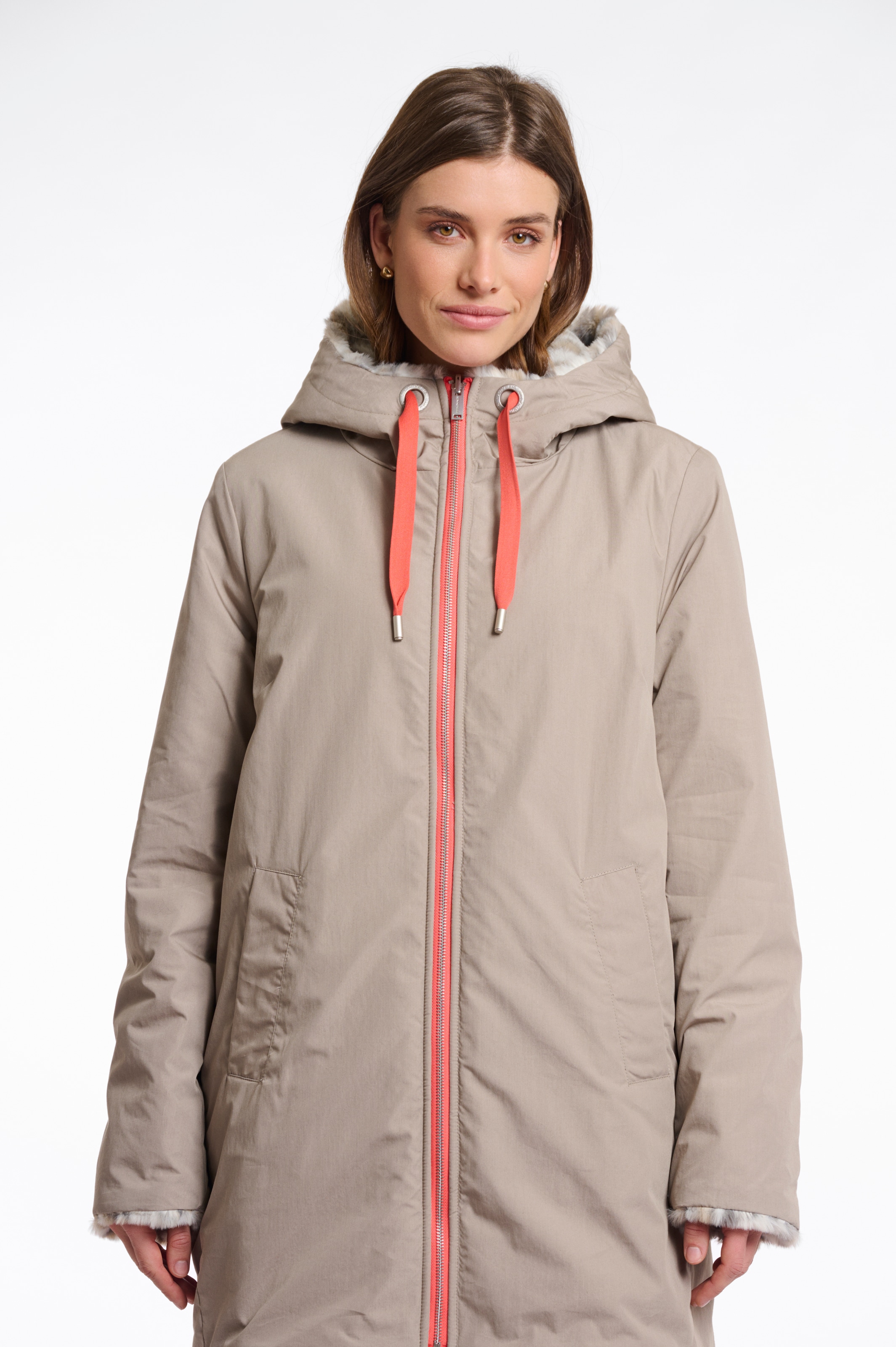 Rino & Pelle Parka, mit Kapuze, mit kontrastfarbenen Details günstig online kaufen