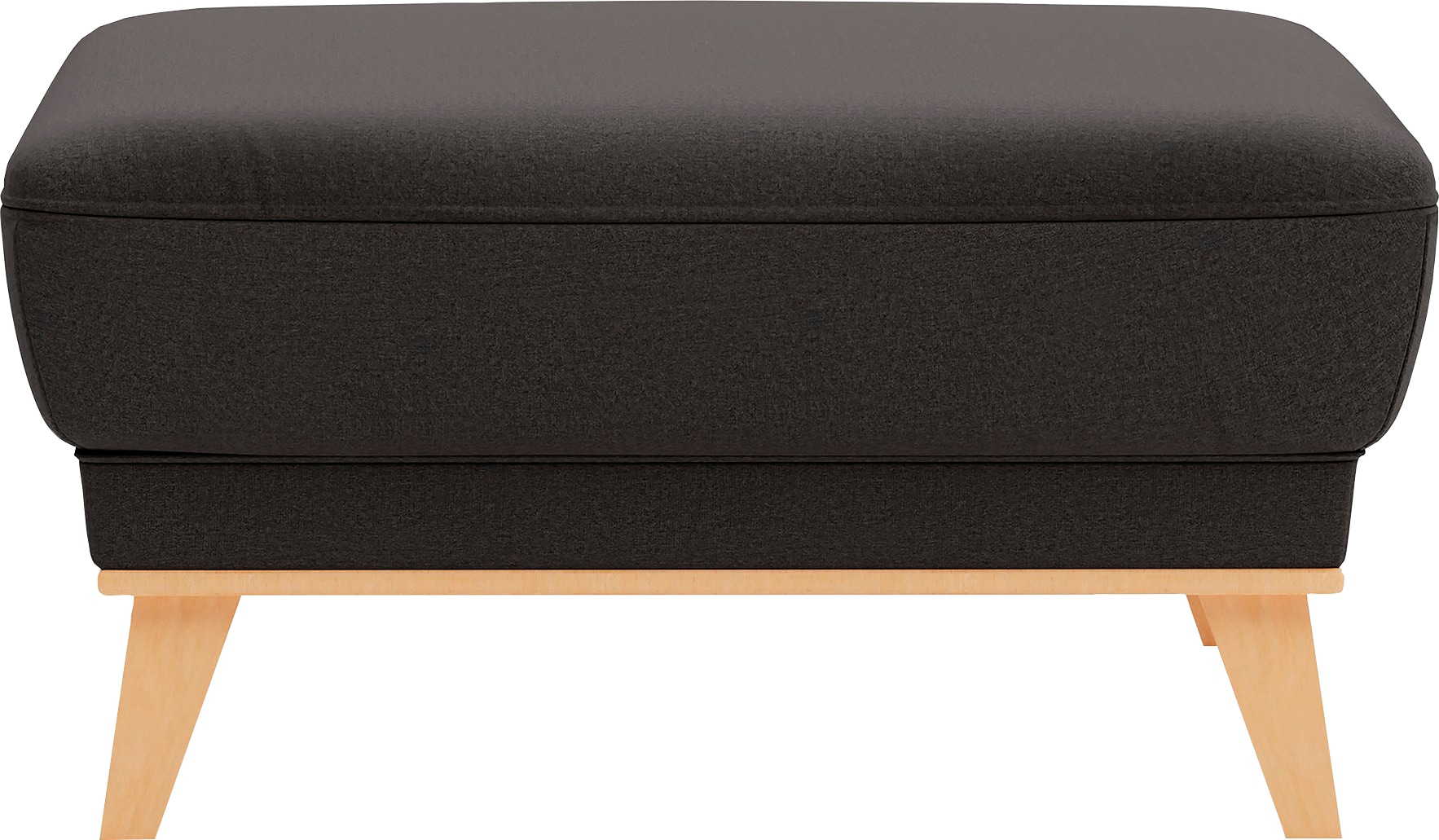 sit&more Polsterhocker »Lavida«, Mit elegantem Holzrahmen