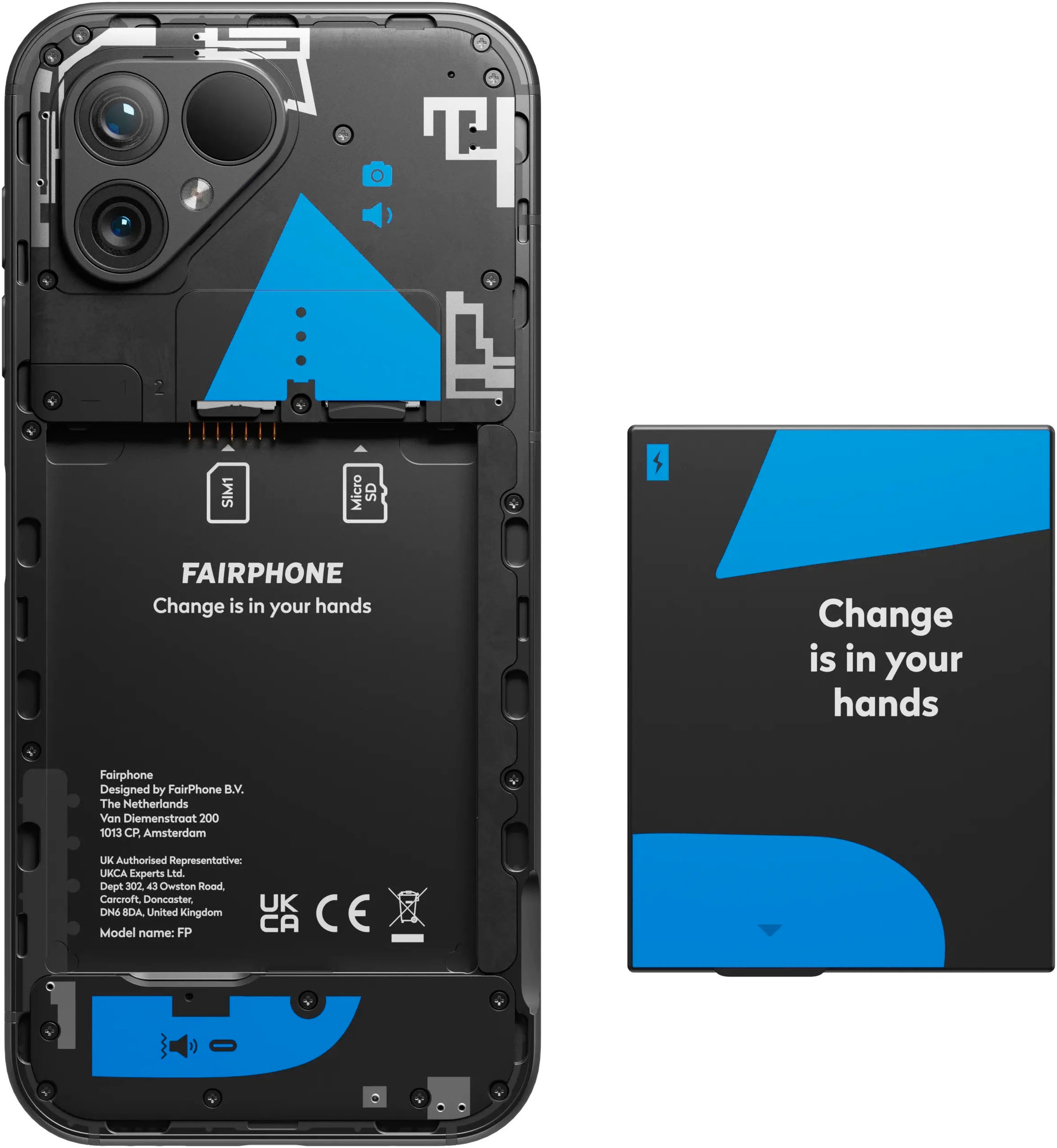 Fairphone Smartphone »5 128GB«, schwarz