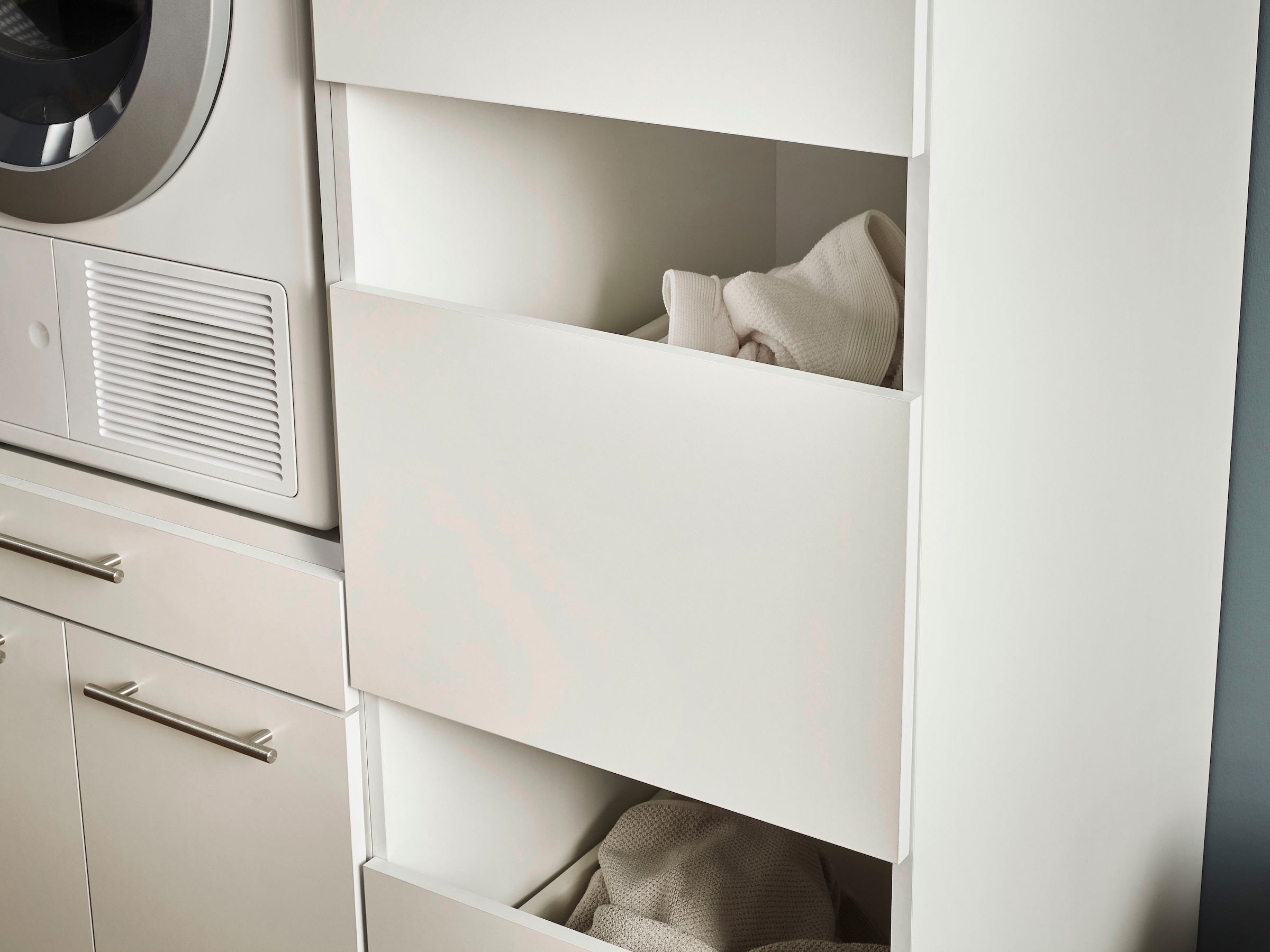 Laundreezy Mehrzweckschrank-Set »Laundreezy, 9-tlg. Mehrzweckschrank-Set B/H/T 218/200/68 cm« 9 Stk. tlg.