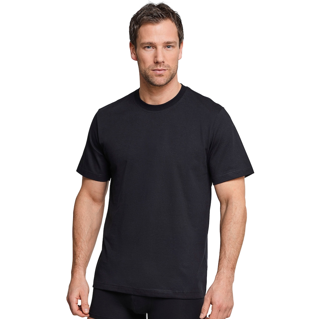 Schiesser T-Shirt »"Essentials"«, (2er-Pack), mit Rundhalsausschnitt