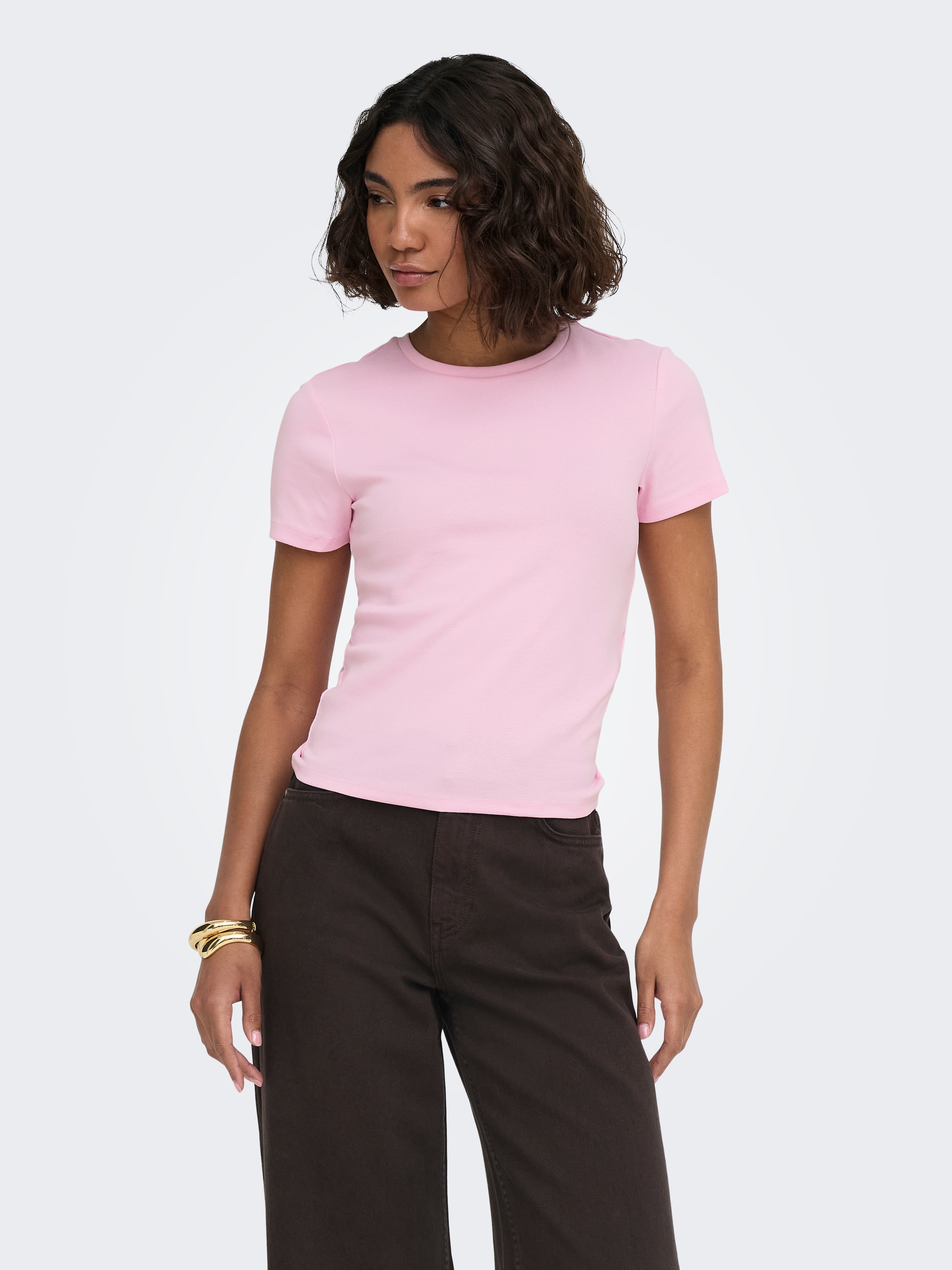 ONLY "ONLRILEY S/S TOPJRS" Baumwollmischung